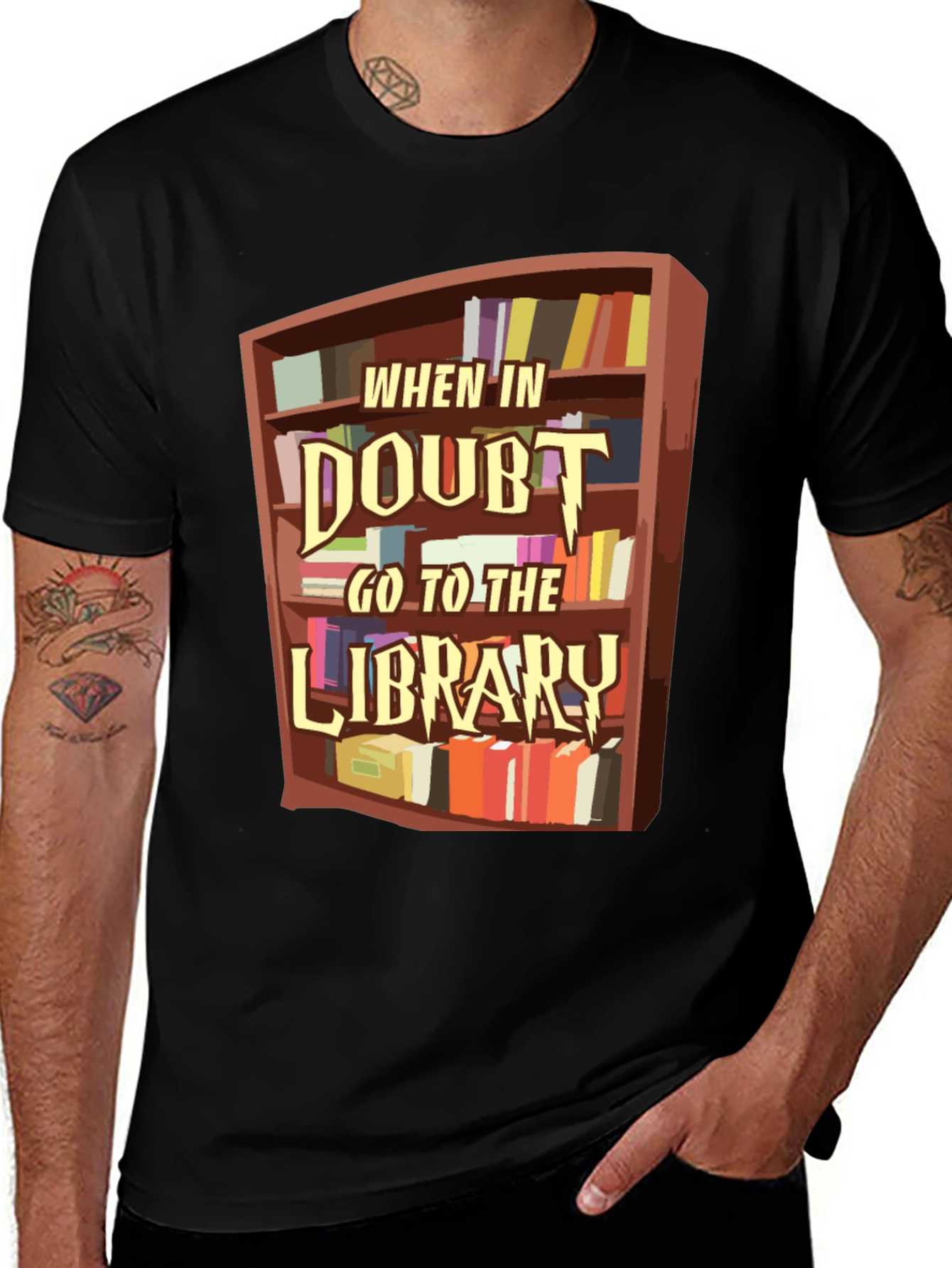 When in Doubt Go to the Library T-Shirt