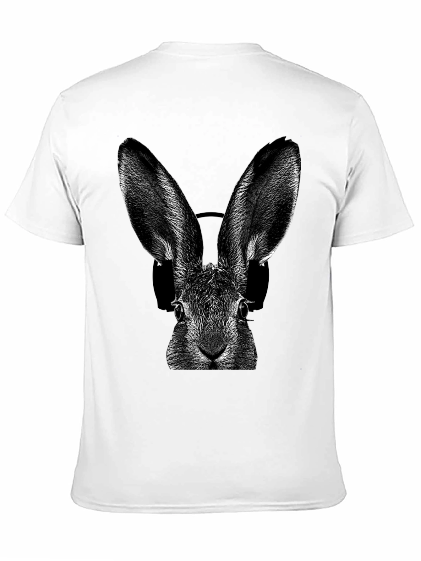 Rabbit DJ Graphic T-Shirt - Cool Animal Tee