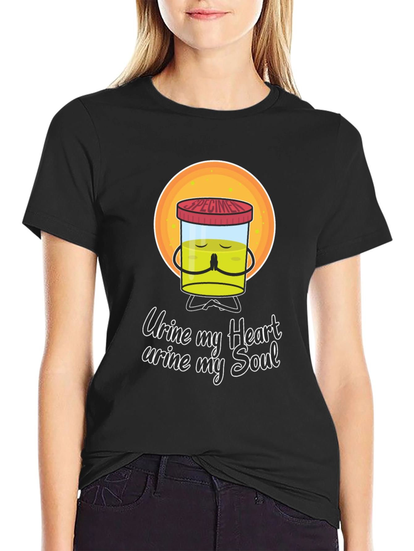 Urine My Heart Funny Graphic Tee