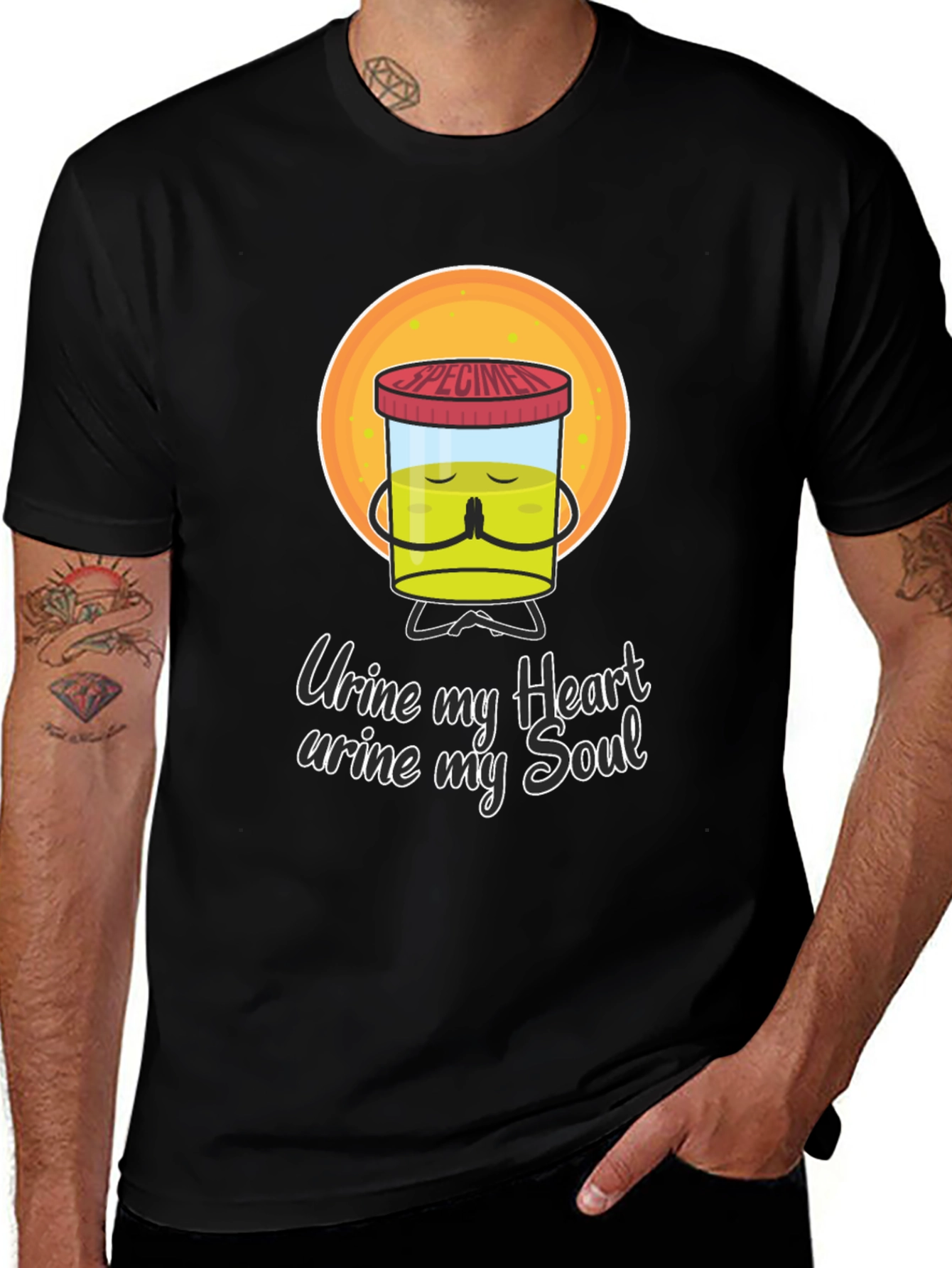 Urine My Heart Funny Graphic Tee