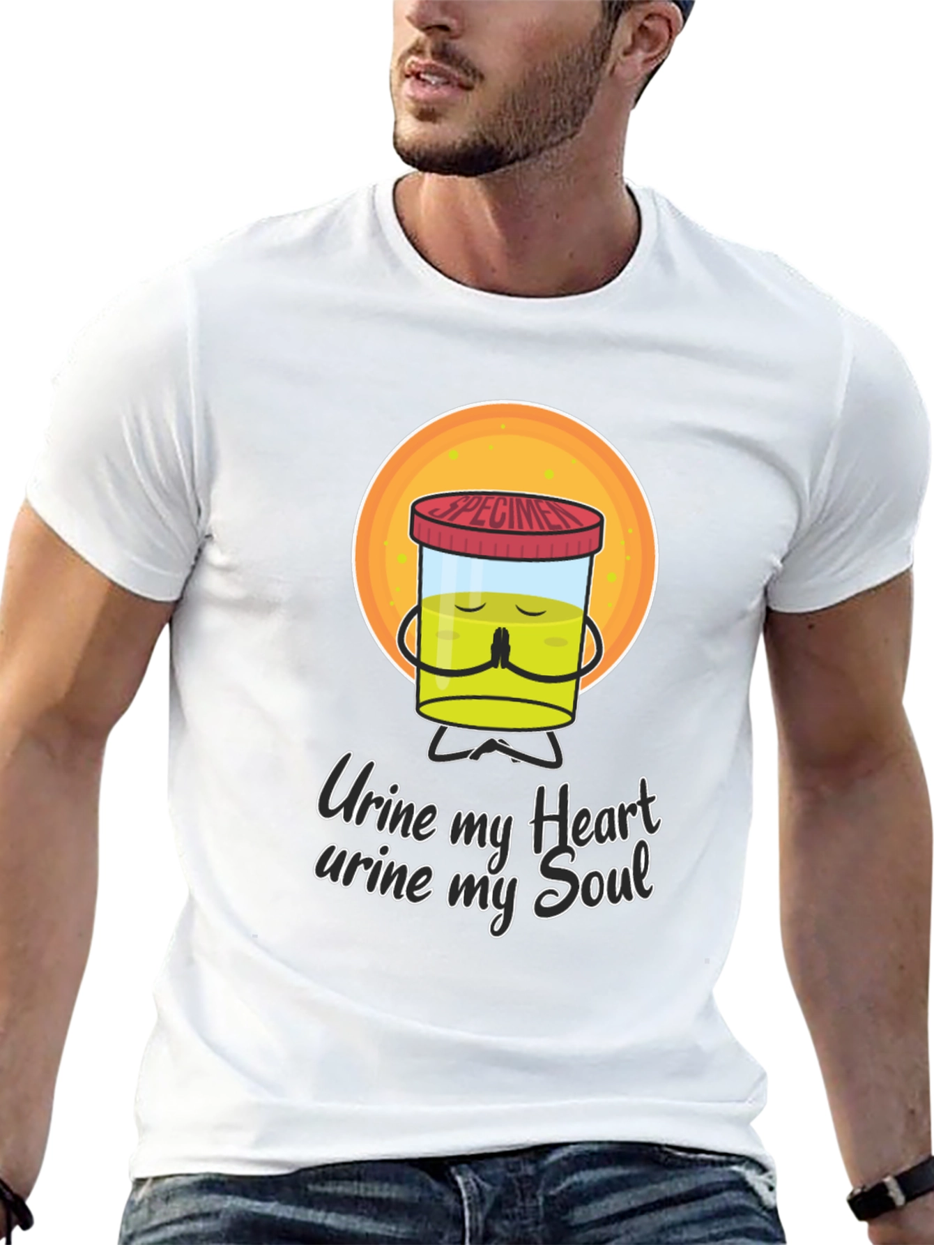 Urine My Heart Funny Graphic Tee
