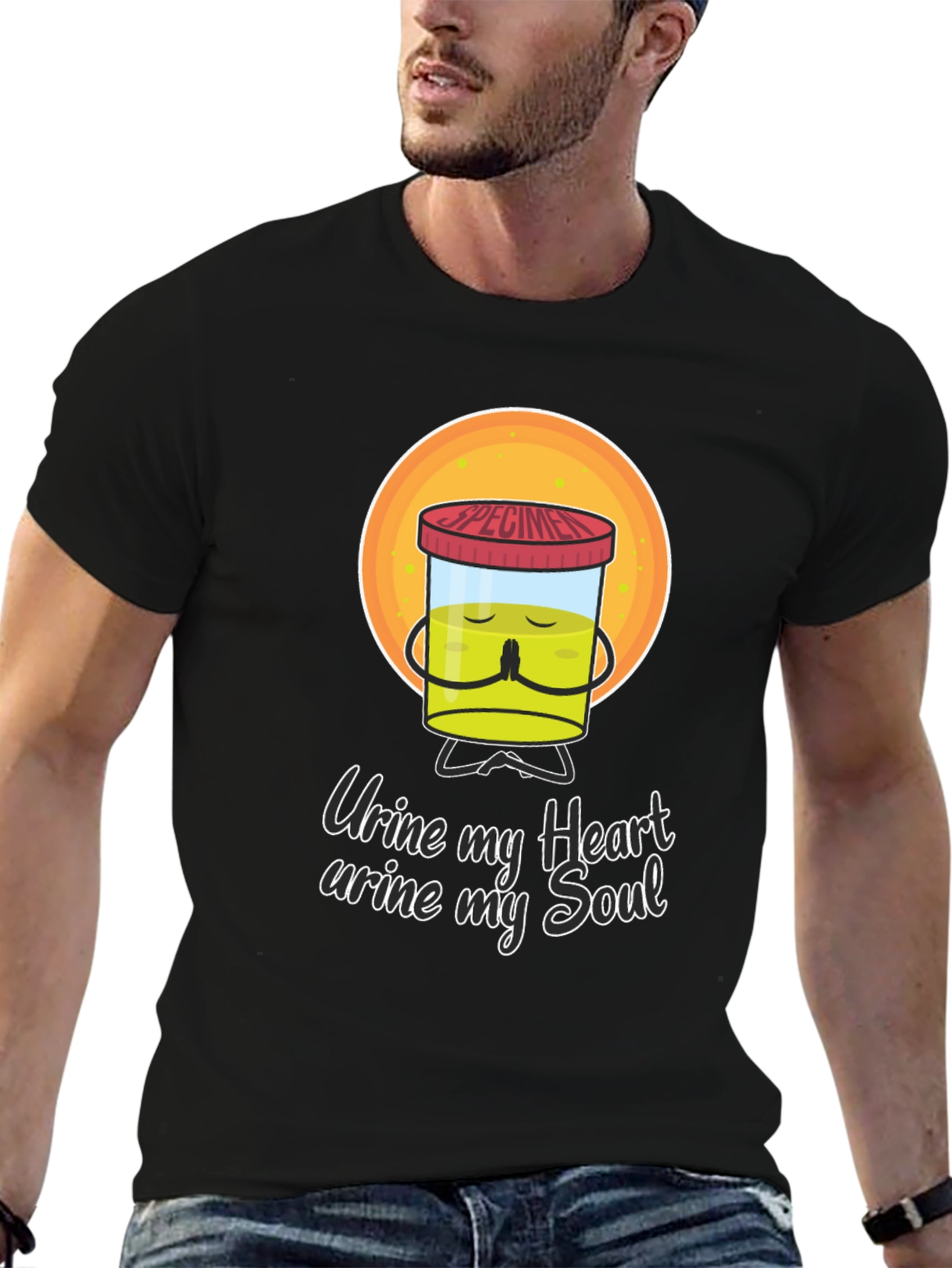 Urine My Heart Funny Graphic Tee
