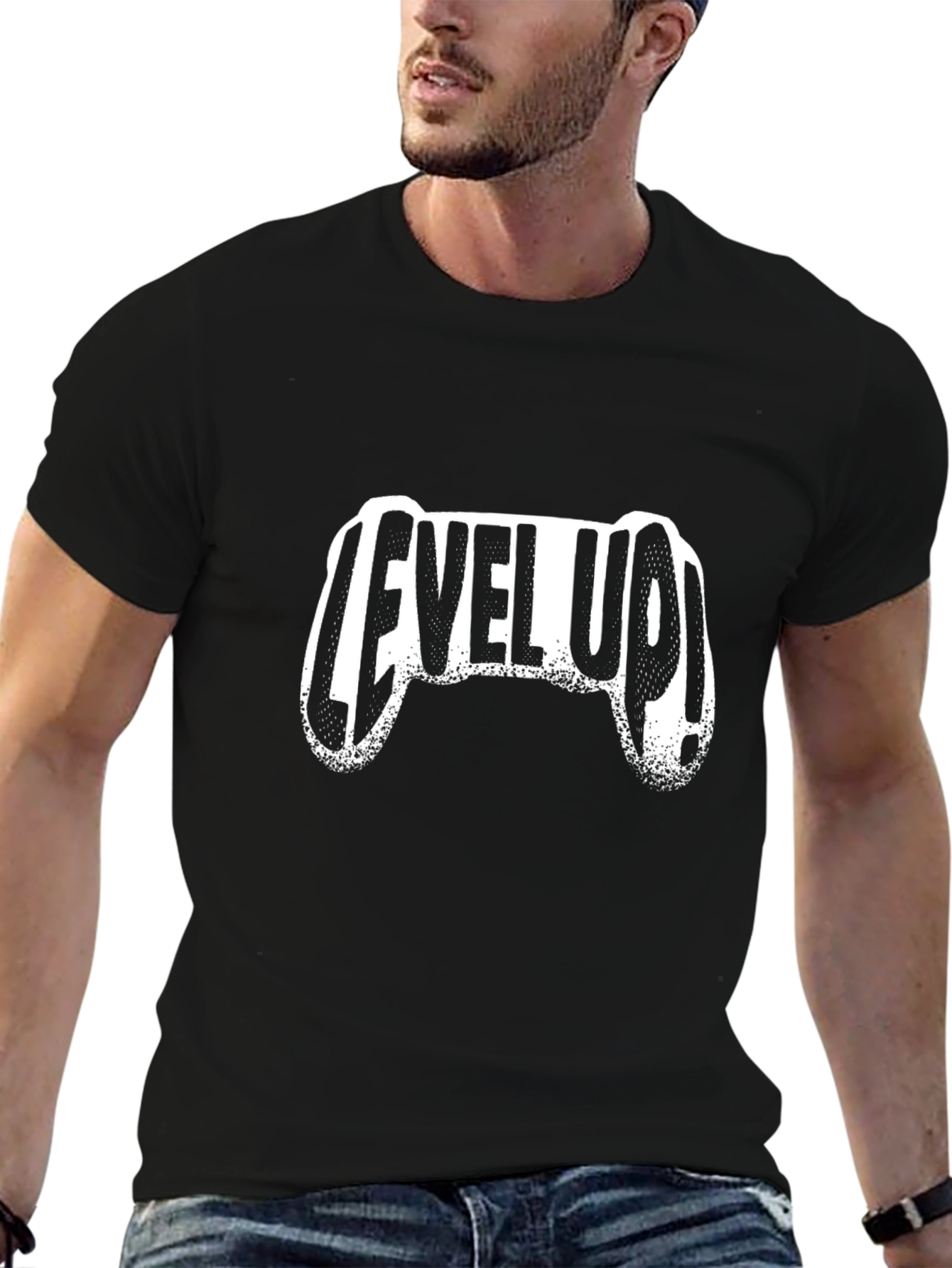 Level Up! Gaming Controller Graphic T-Shirt