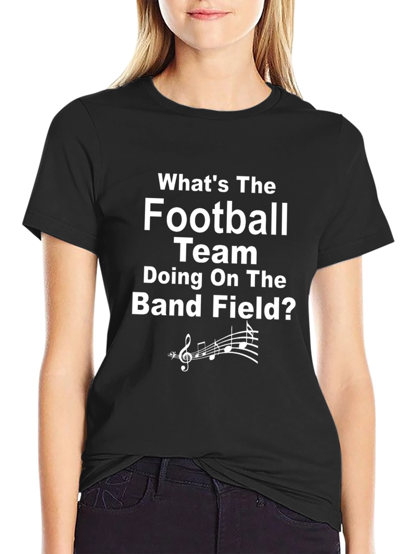 Funny Football Band T-Shirt - Whats the Team Doing?