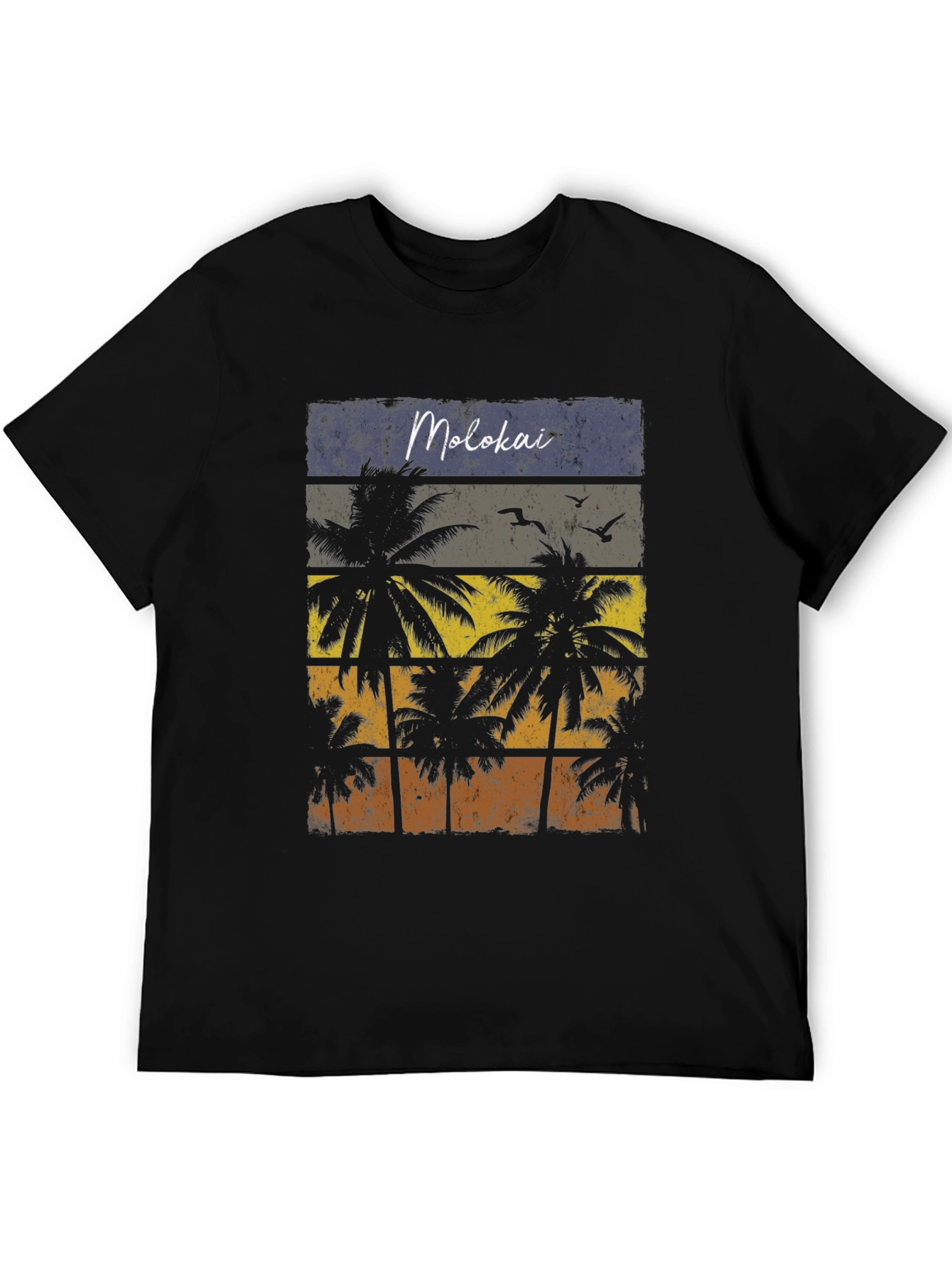 Molokai Palm Tree Graphic Tee - Tropical Island Vibe