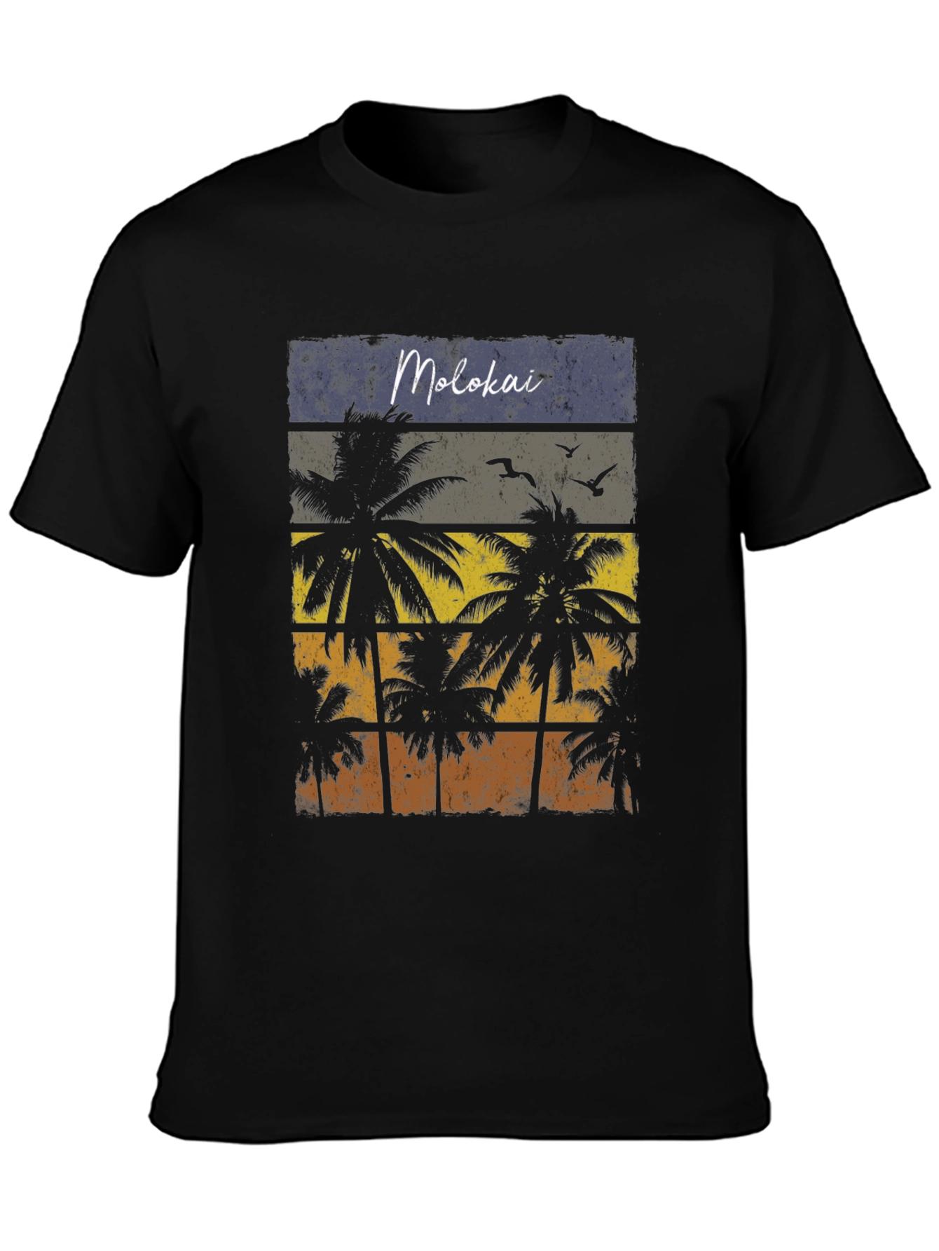 Molokai Palm Tree Graphic Tee - Tropical Island Vibe