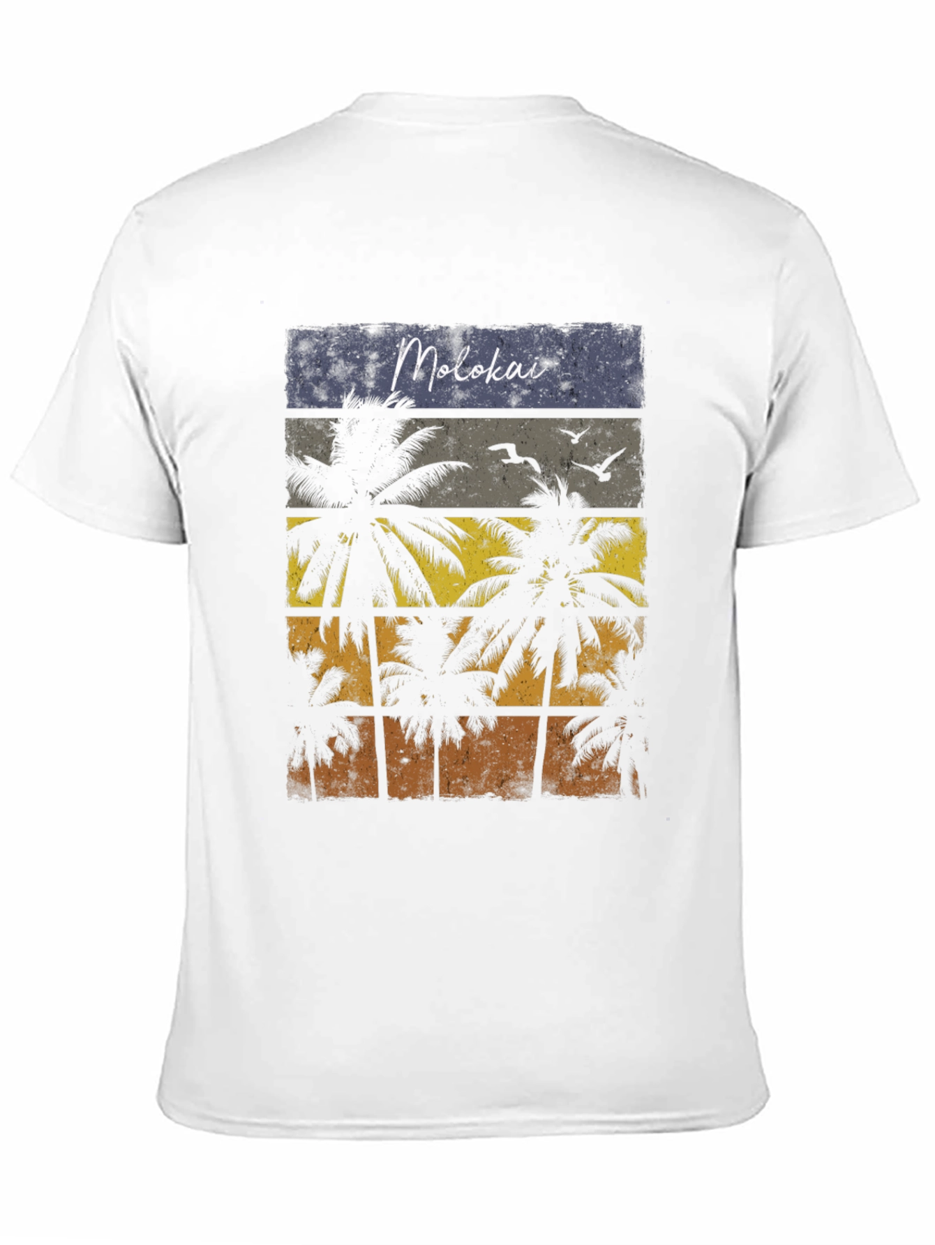 Molokai Palm Tree Graphic Tee - Tropical Island Vibe