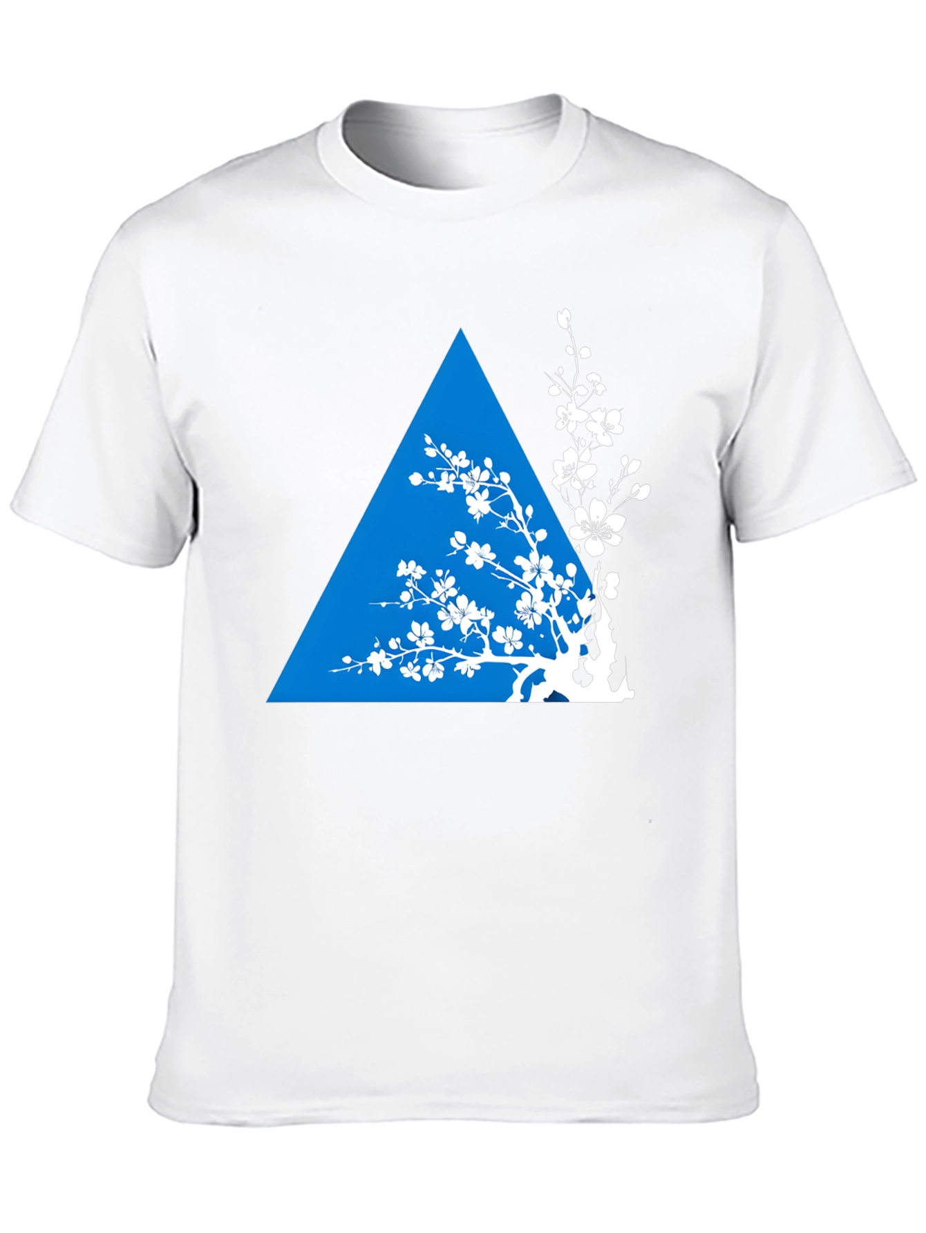 Geometric Floral T-Shirt - Black