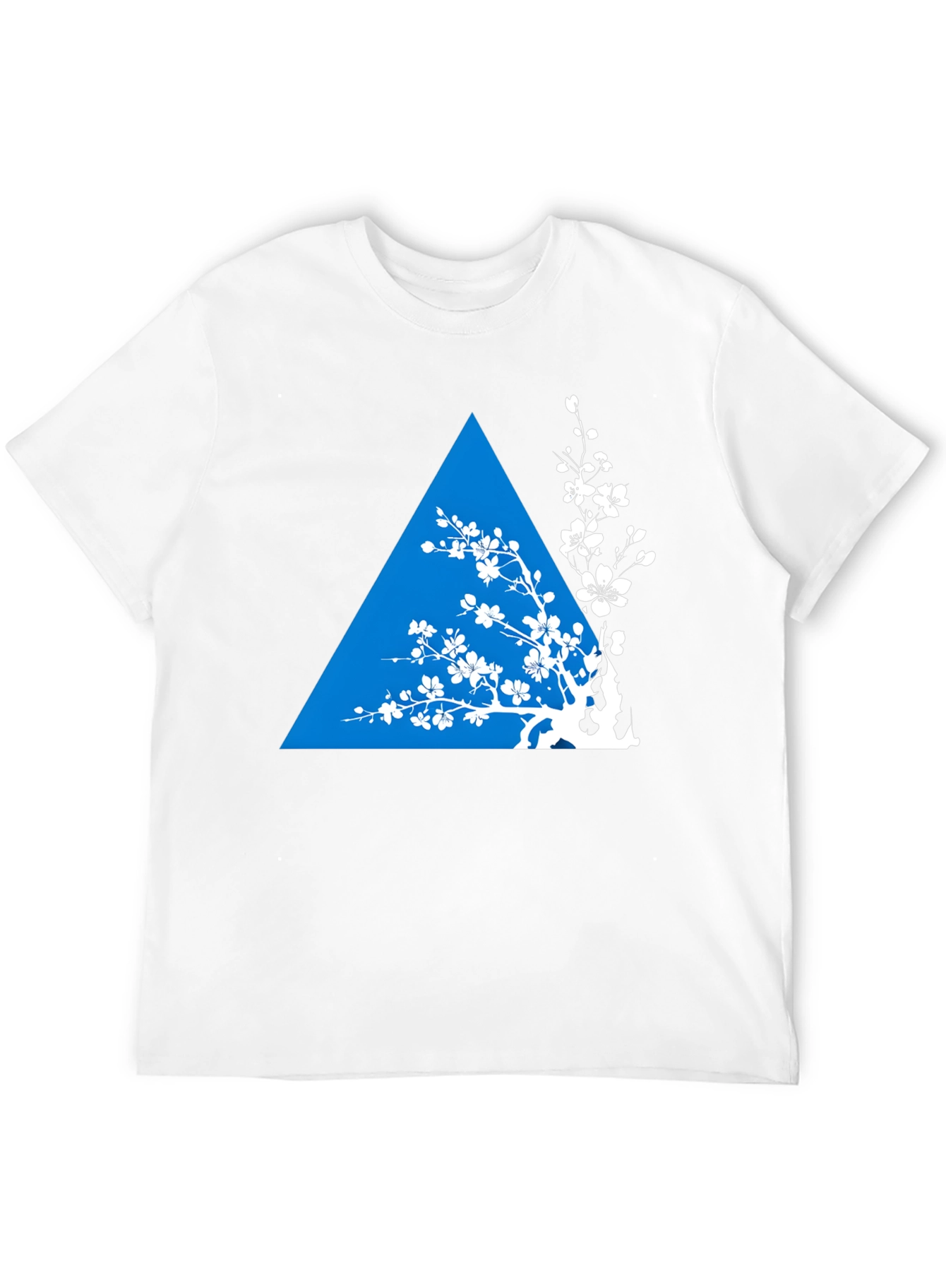 Geometric Floral T-Shirt - Black