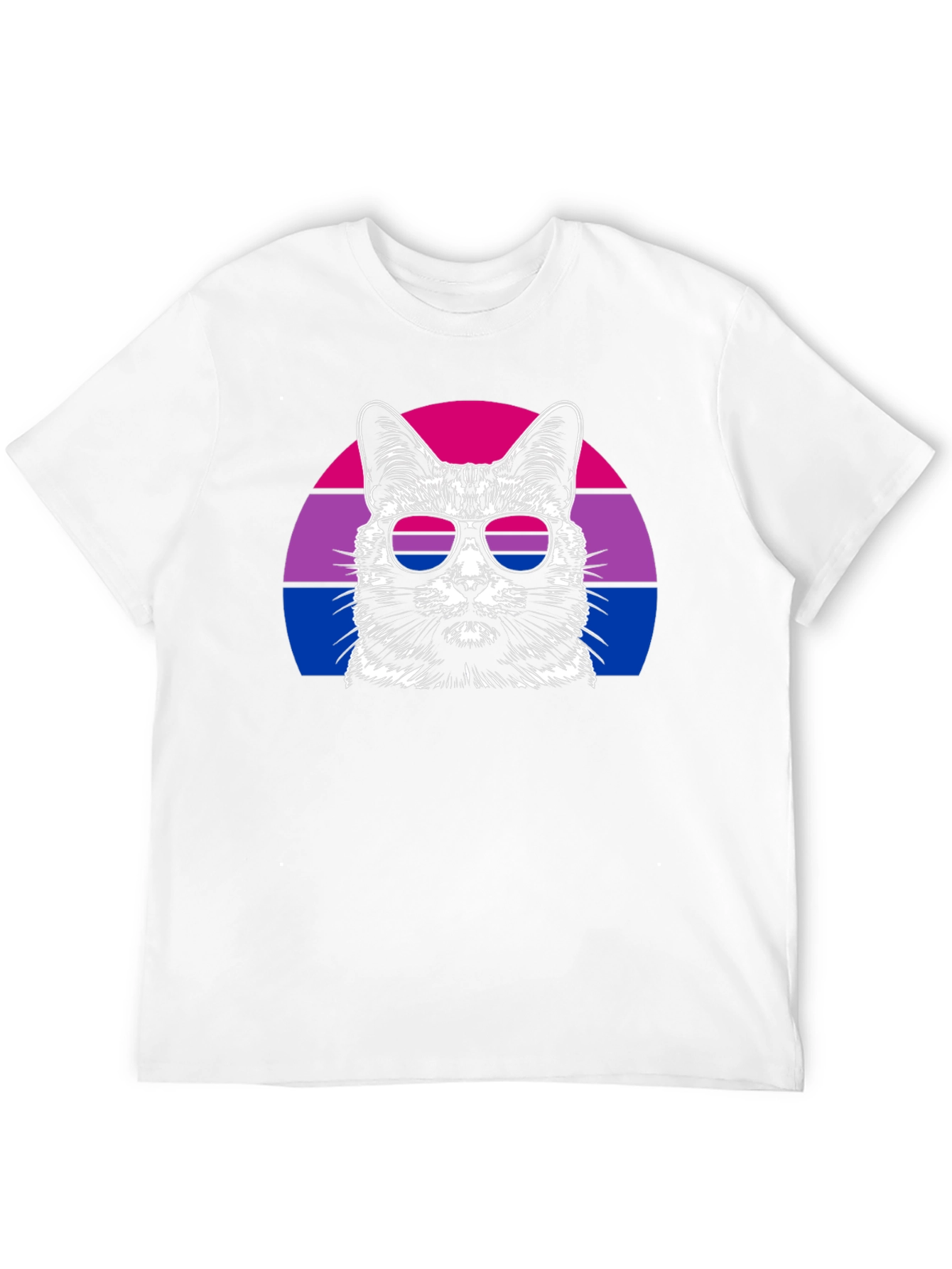 Bisexual Pride Cat Graphic T-Shirt