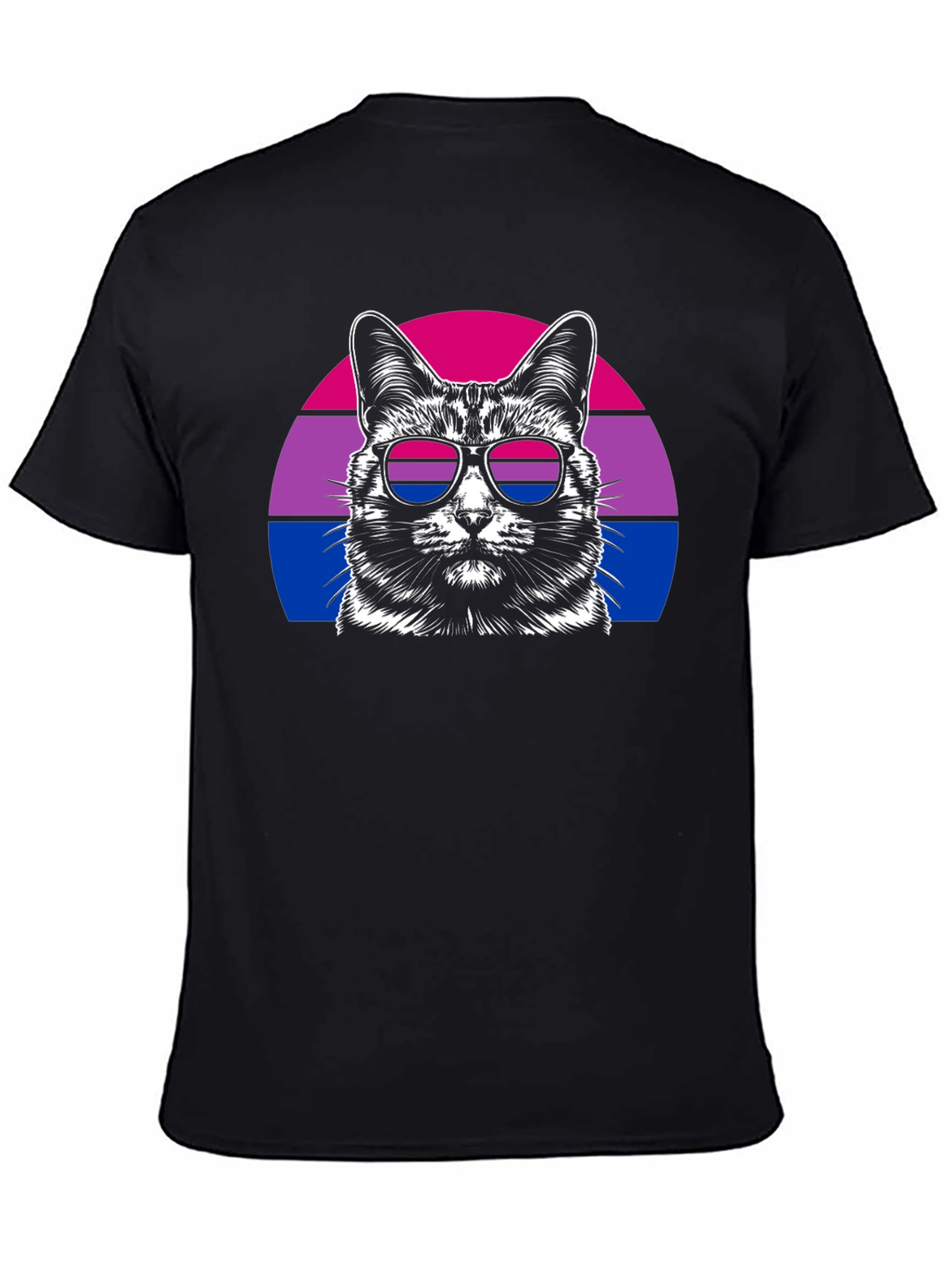 Bisexual Pride Cat Graphic T-Shirt