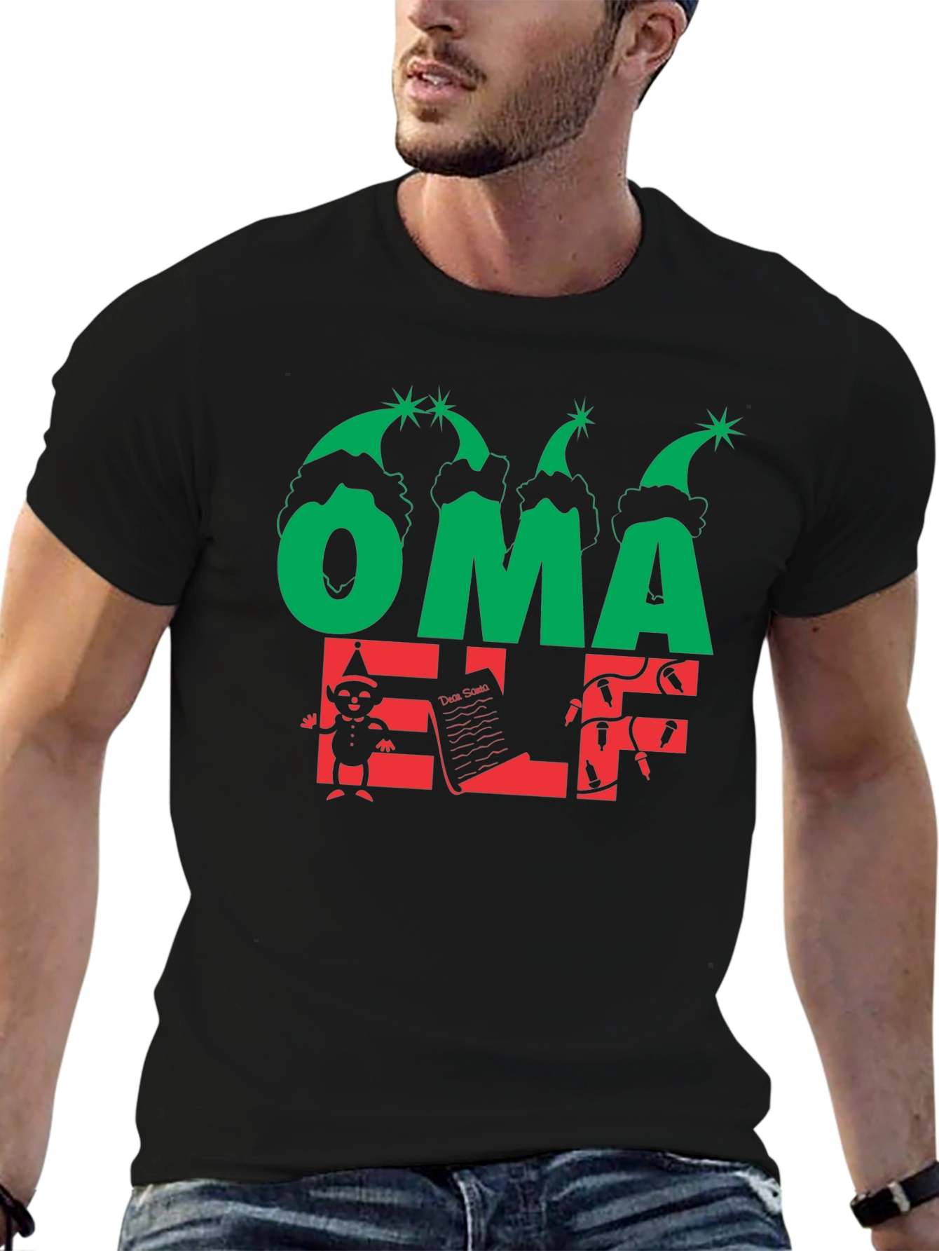Oma Elf Christmas T-Shirt