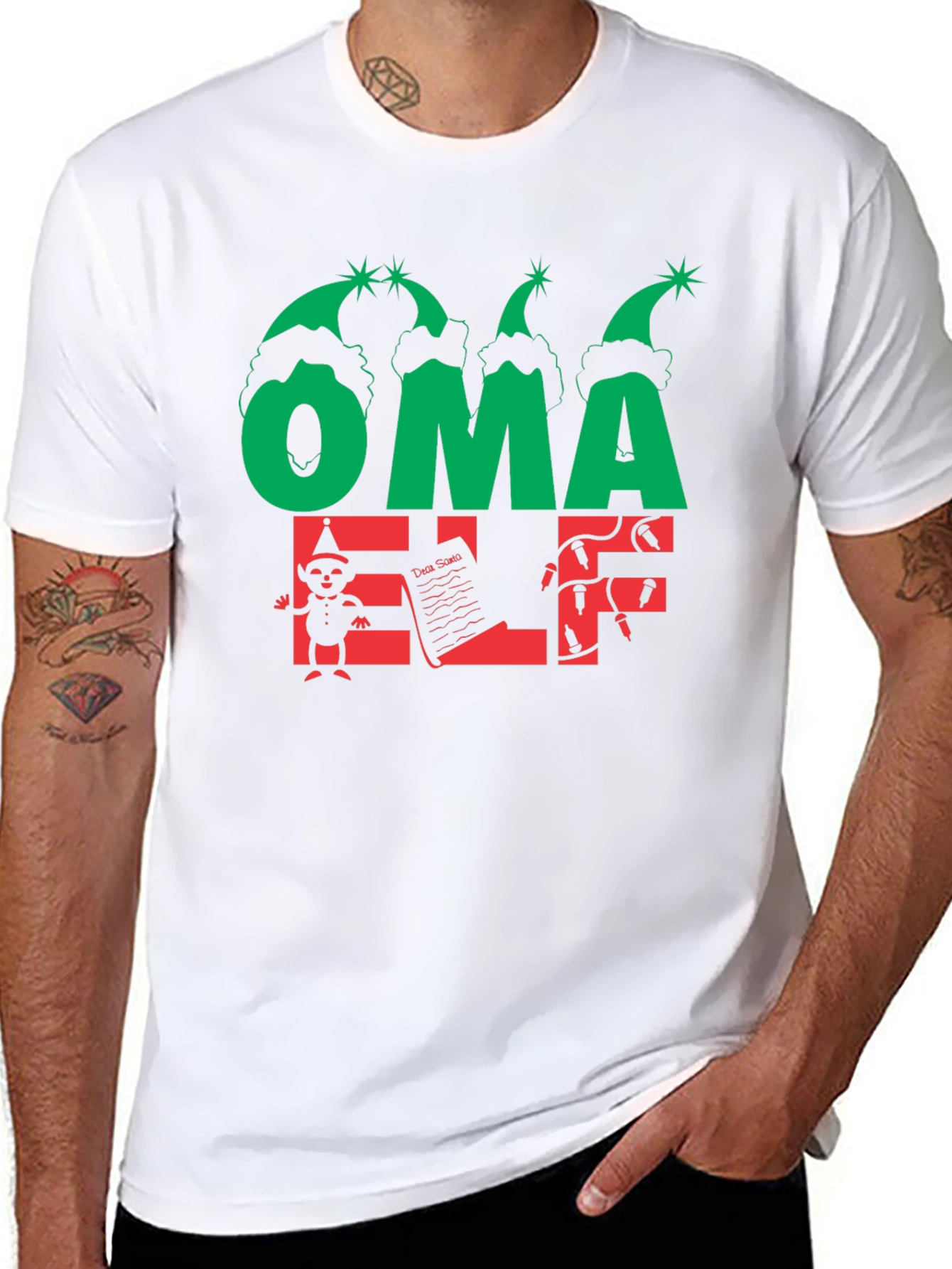 Oma Elf Christmas T-Shirt