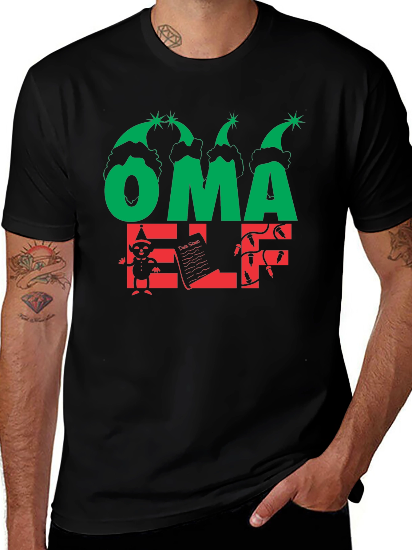 Oma Elf Christmas T-Shirt