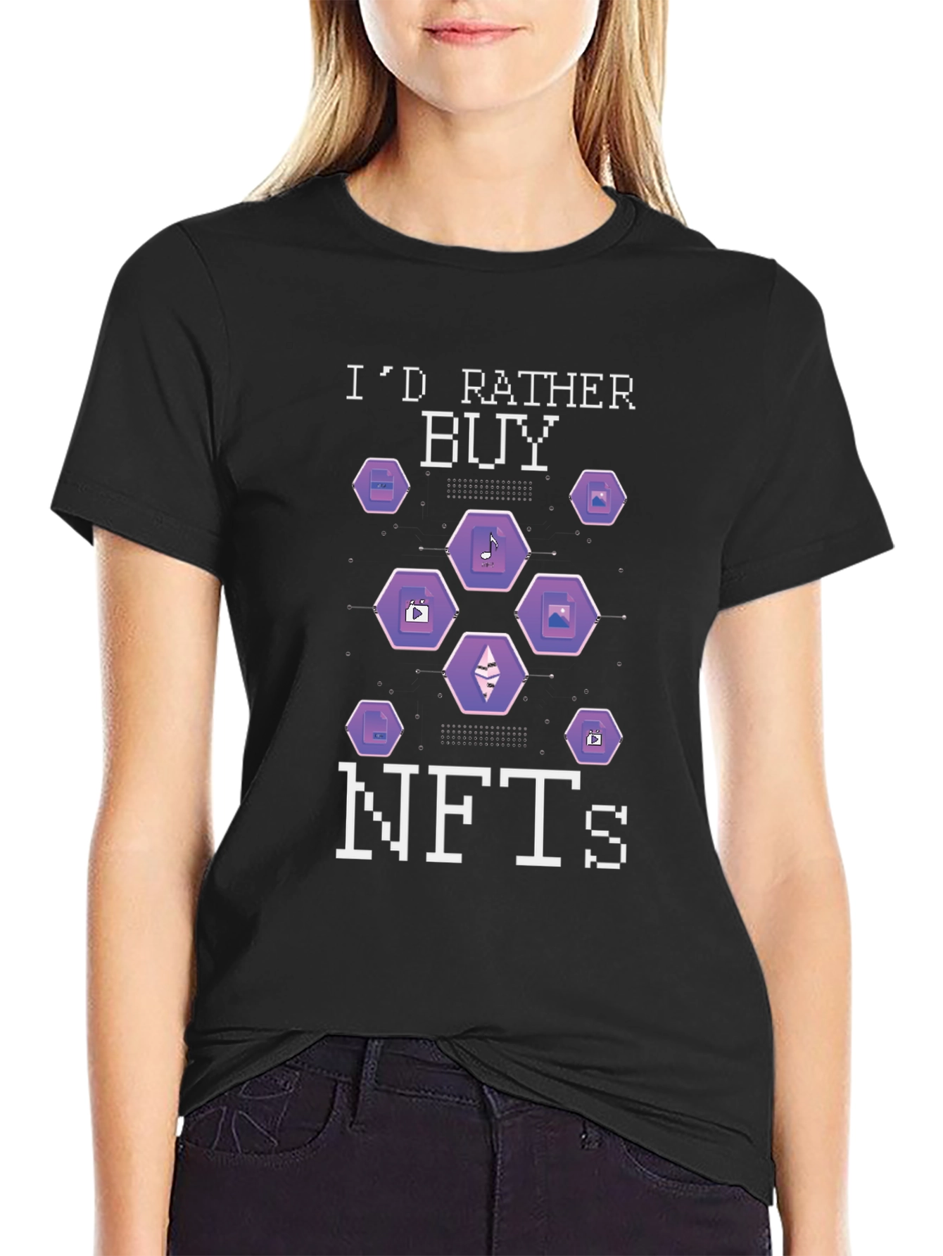 Id Rather Buy NFTs Graphic T-Shirt