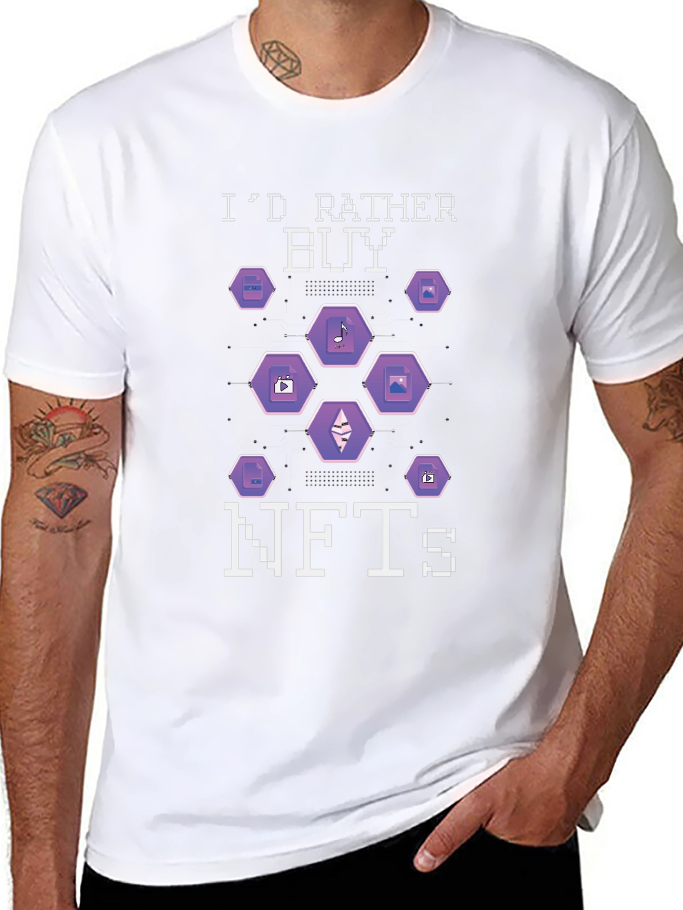 Id Rather Buy NFTs Graphic T-Shirt
