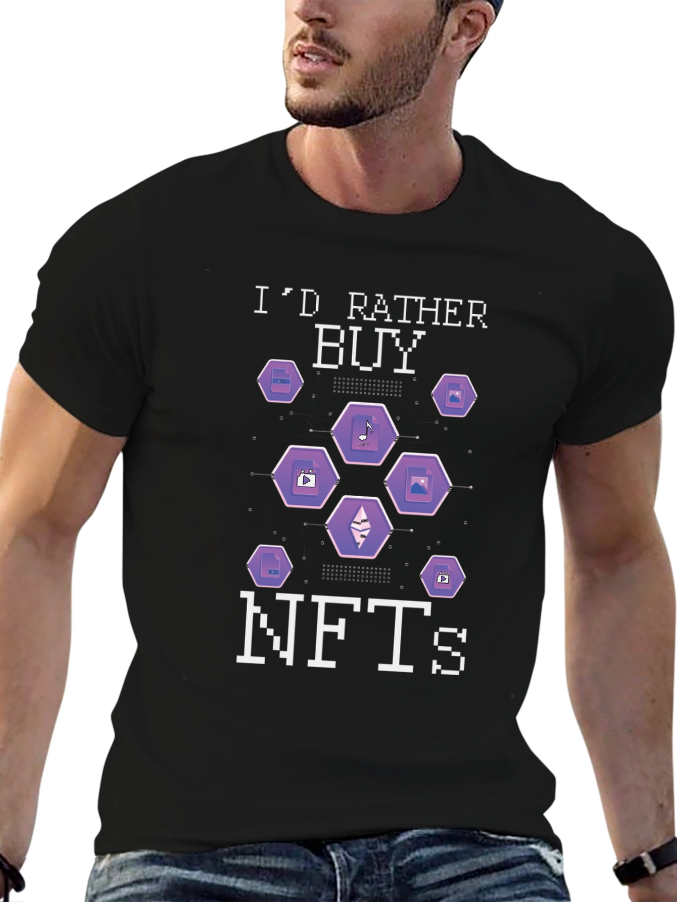 Id Rather Buy NFTs Graphic T-Shirt