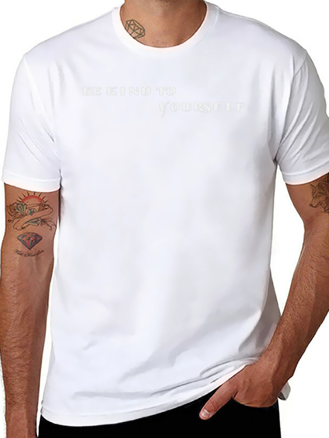 Be Kind To Yourself Black Graphic Tee