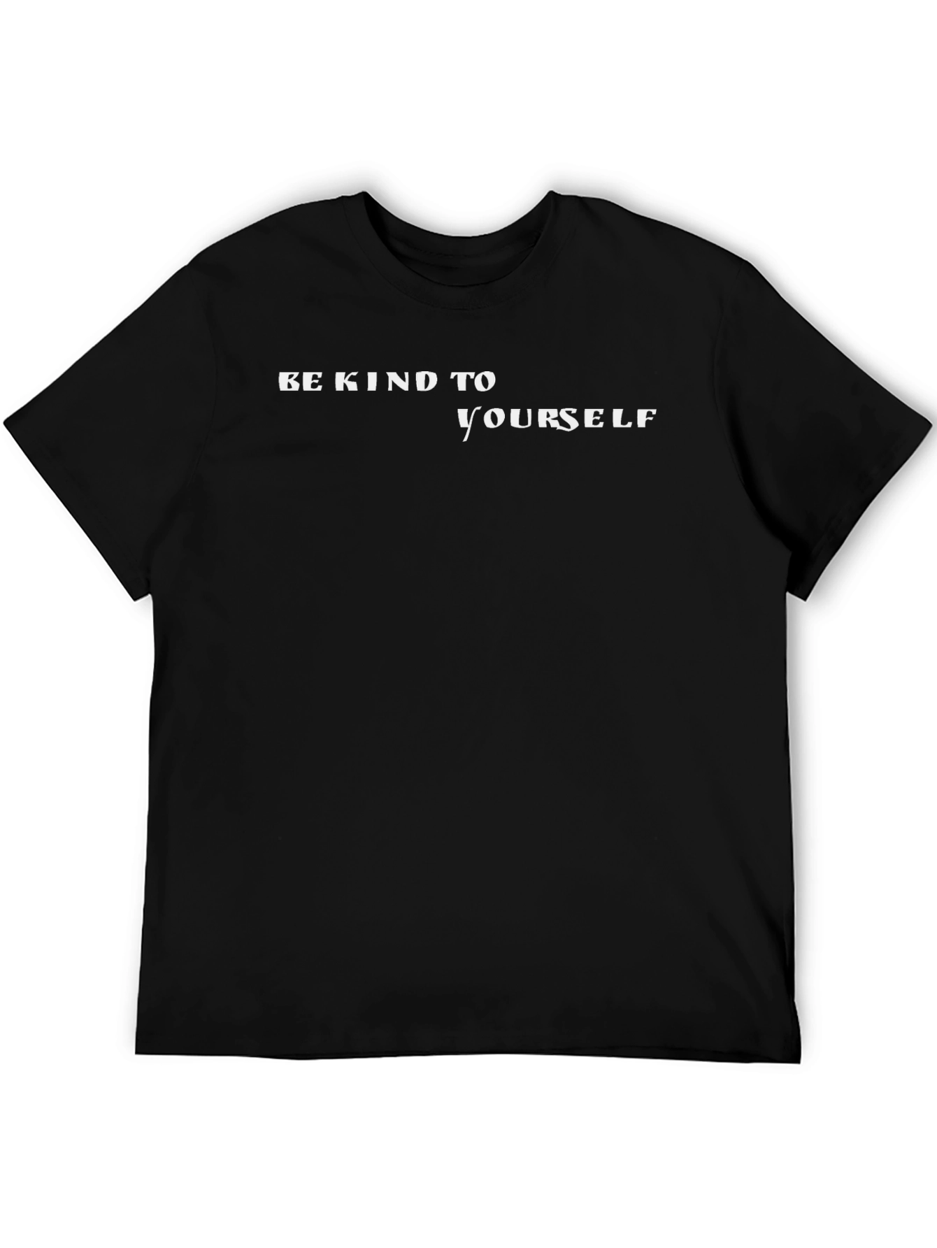 Be Kind To Yourself Black Graphic Tee