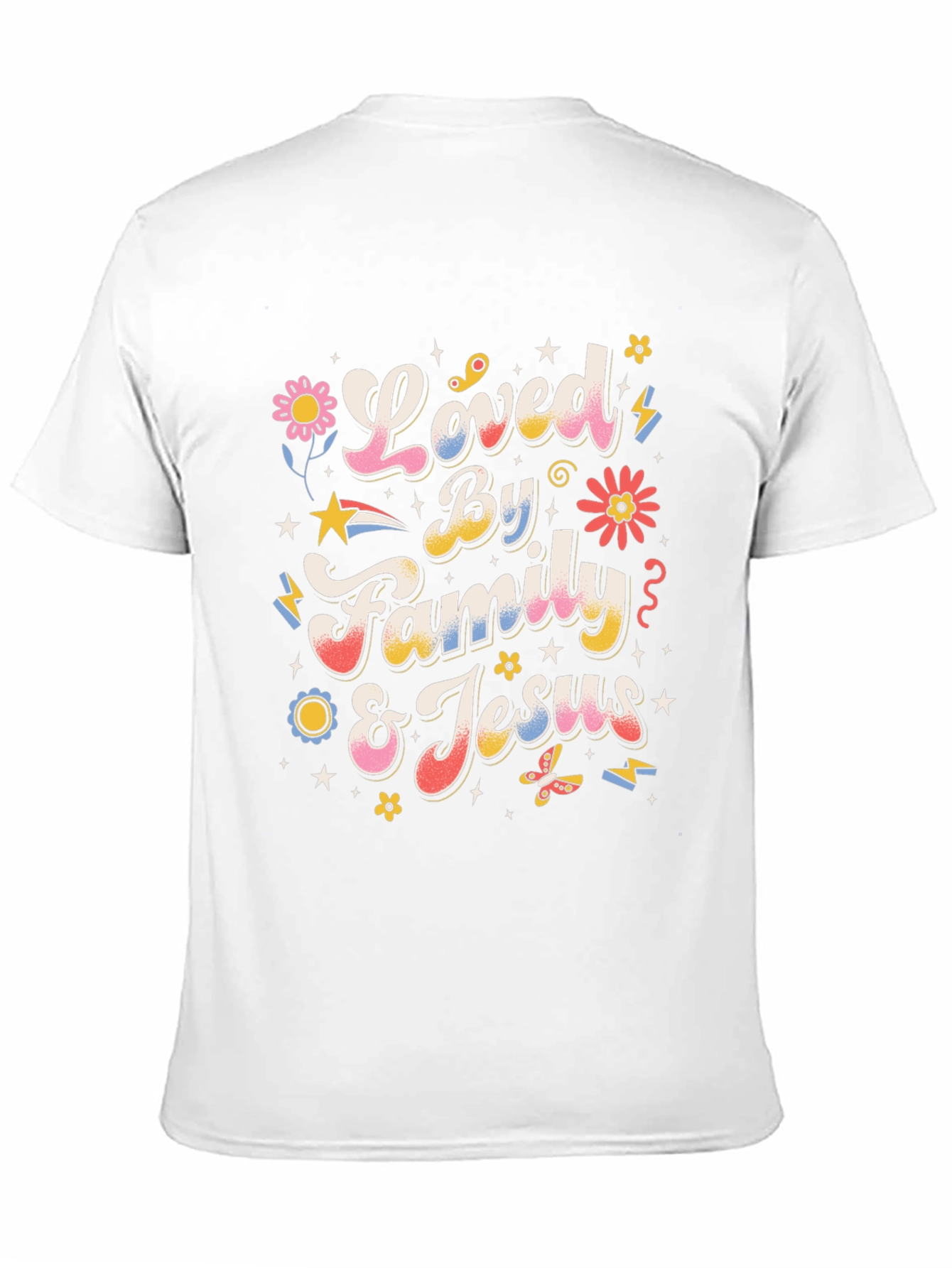 Loved By Family & Jesus Graphic T-Shirt