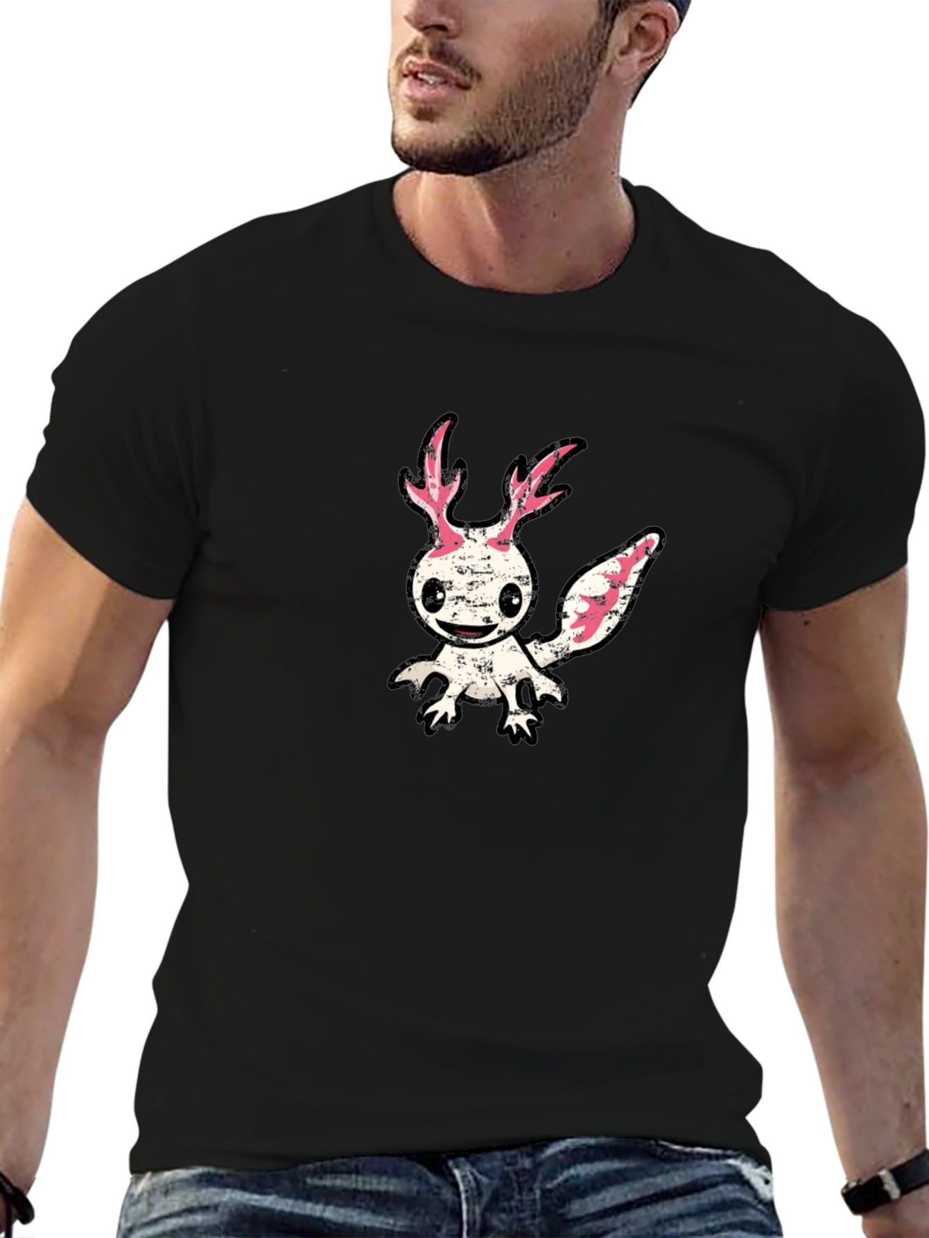 Axolotl Graphic Tee - Unique Creature Design