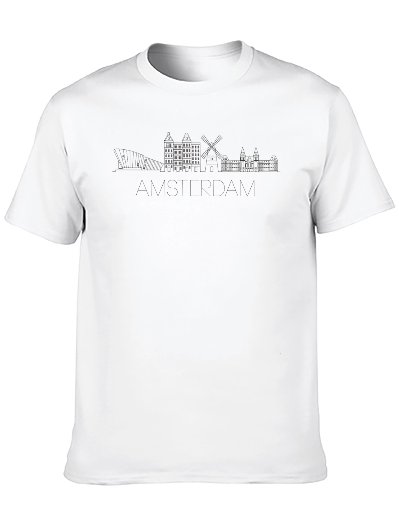 Amsterdam Skyline T-Shirt - Modern City Silhouette