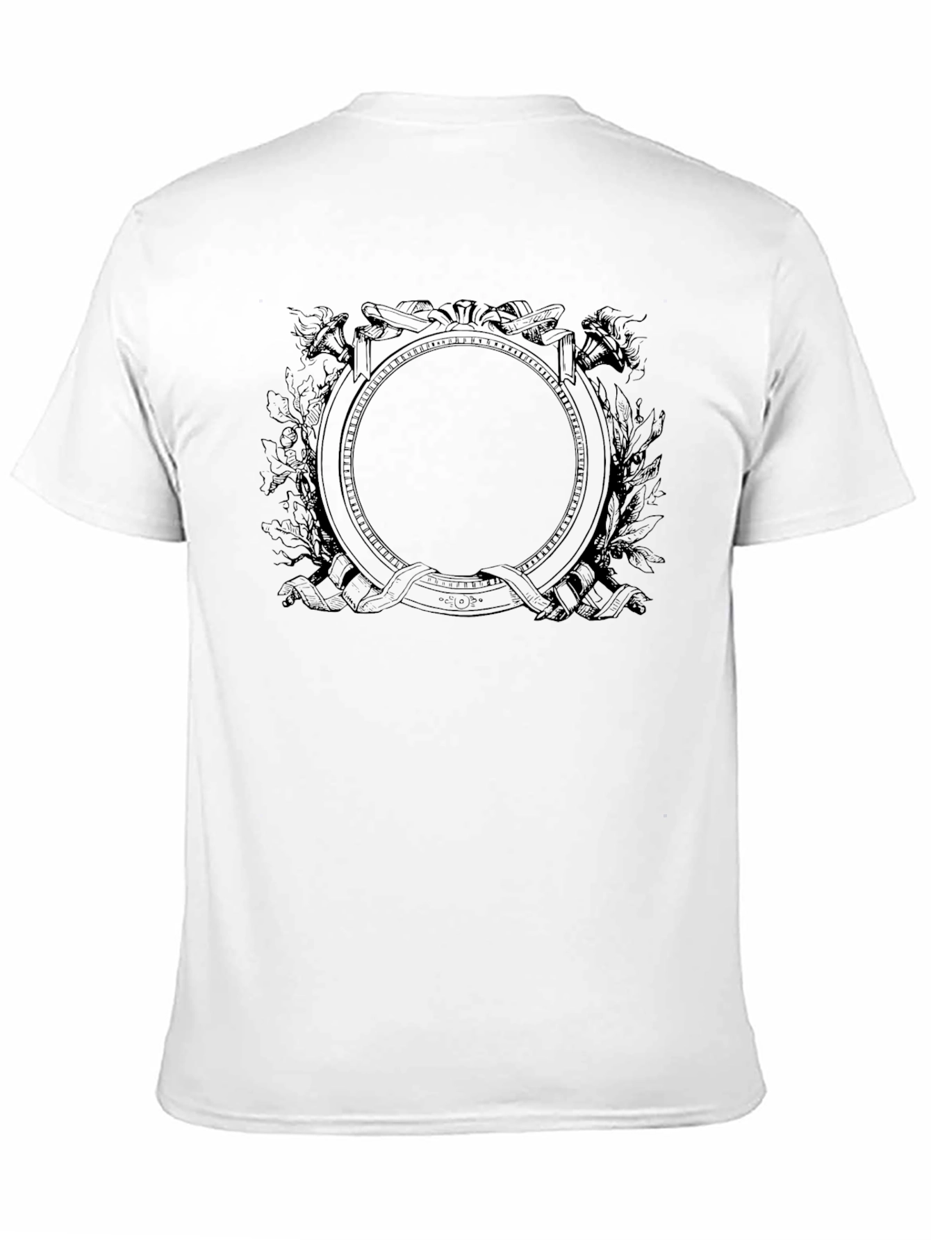 Mens Graphic Tee - Ornamental Emblem Design