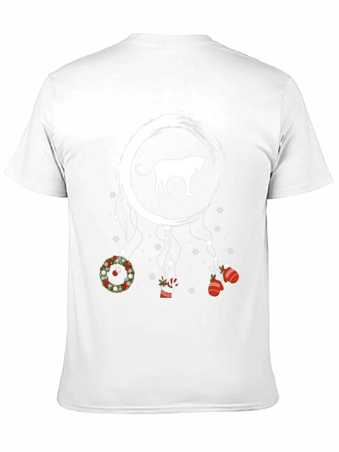 Christmas Cat Dreamcatcher Graphic Tee