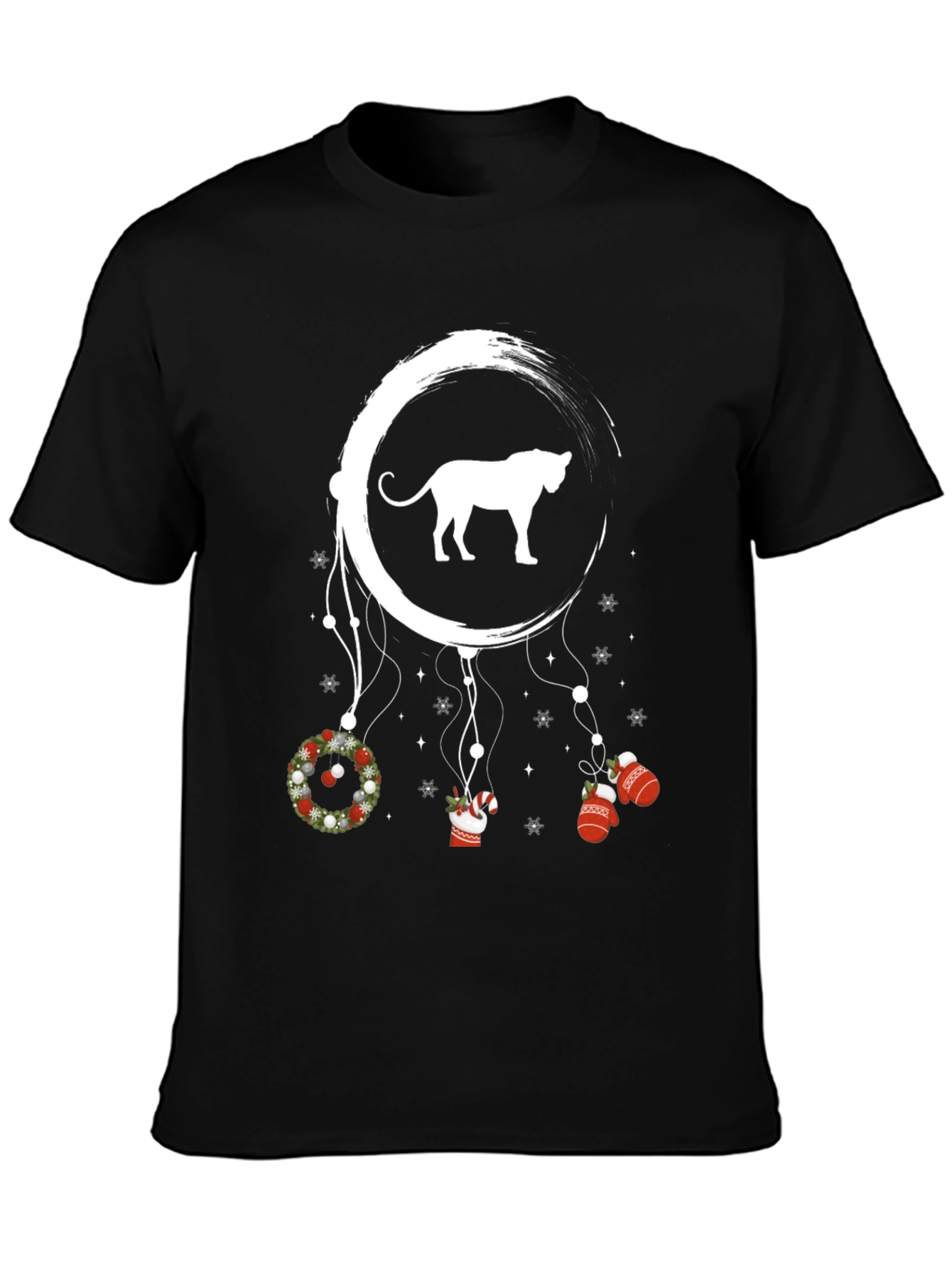 Christmas Cat Dreamcatcher Graphic Tee