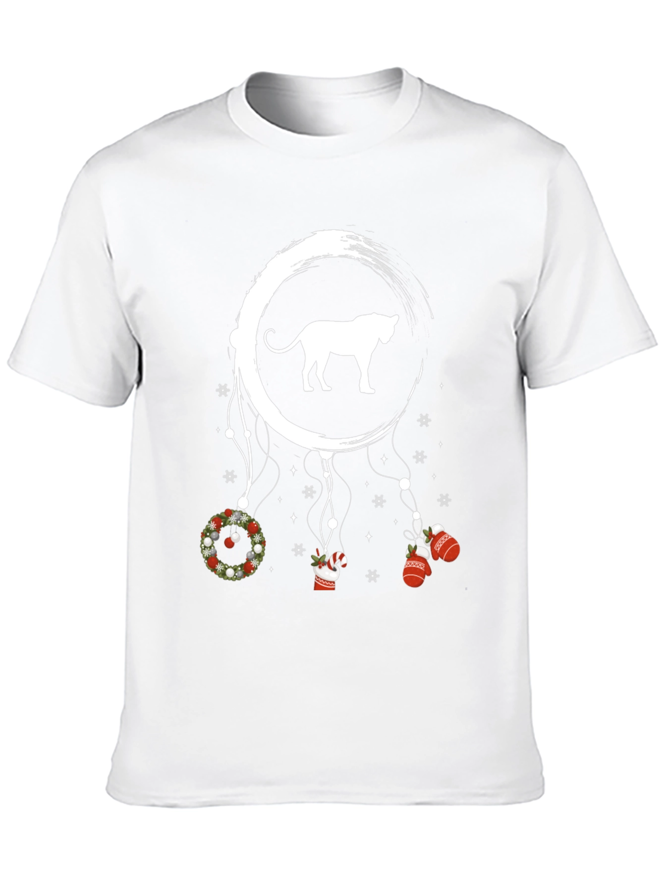 Christmas Cat Dreamcatcher Graphic Tee