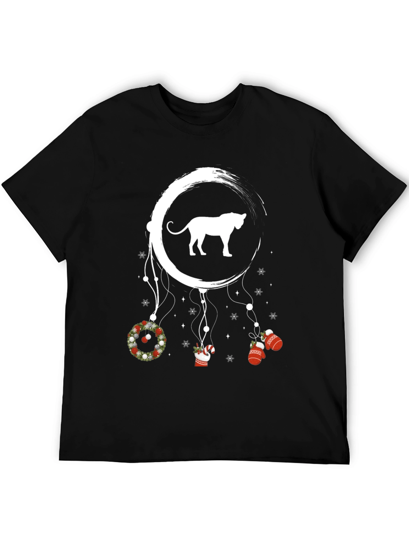 Christmas Cat Dreamcatcher Graphic Tee
