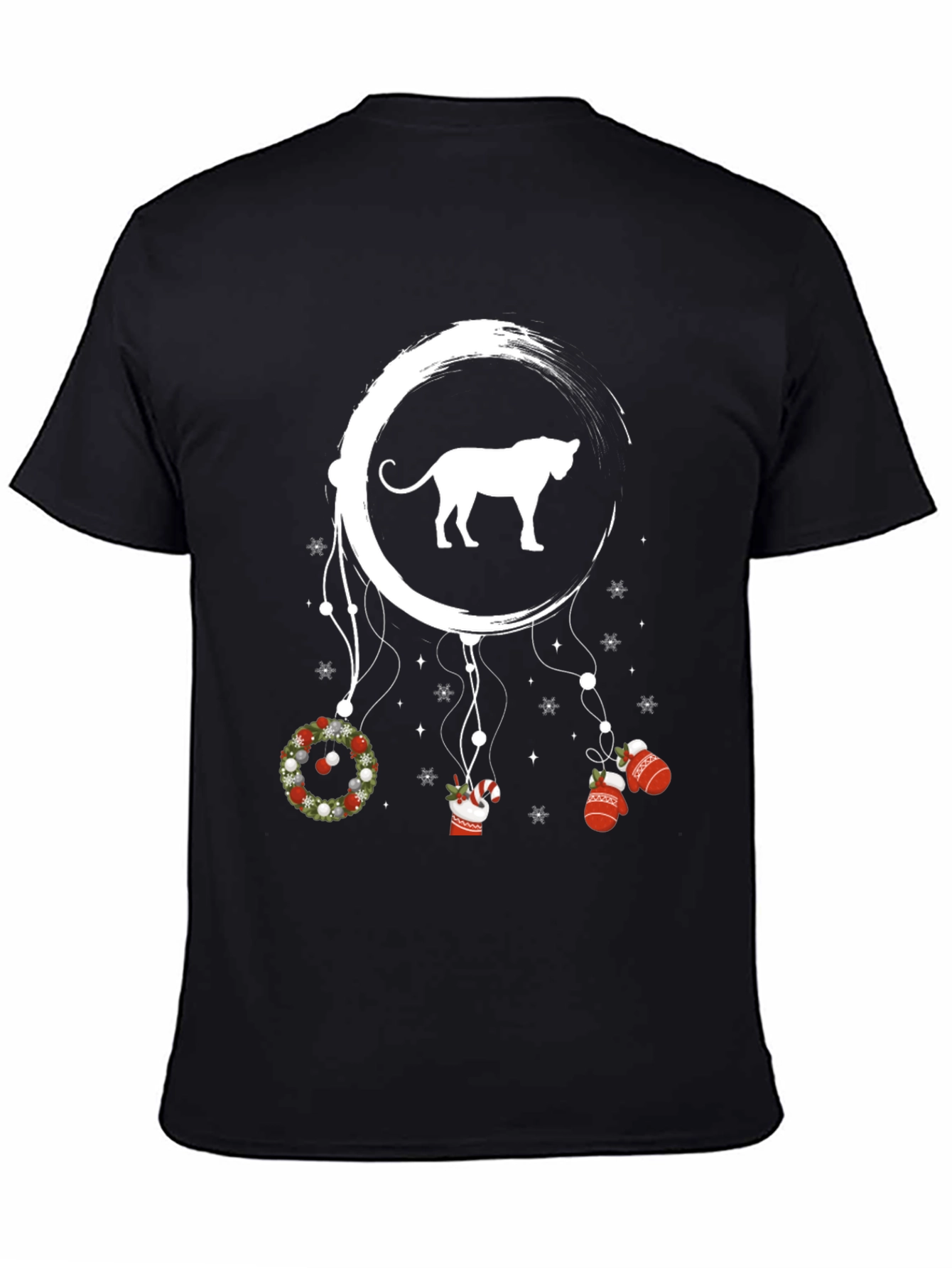 Christmas Cat Dreamcatcher Graphic Tee
