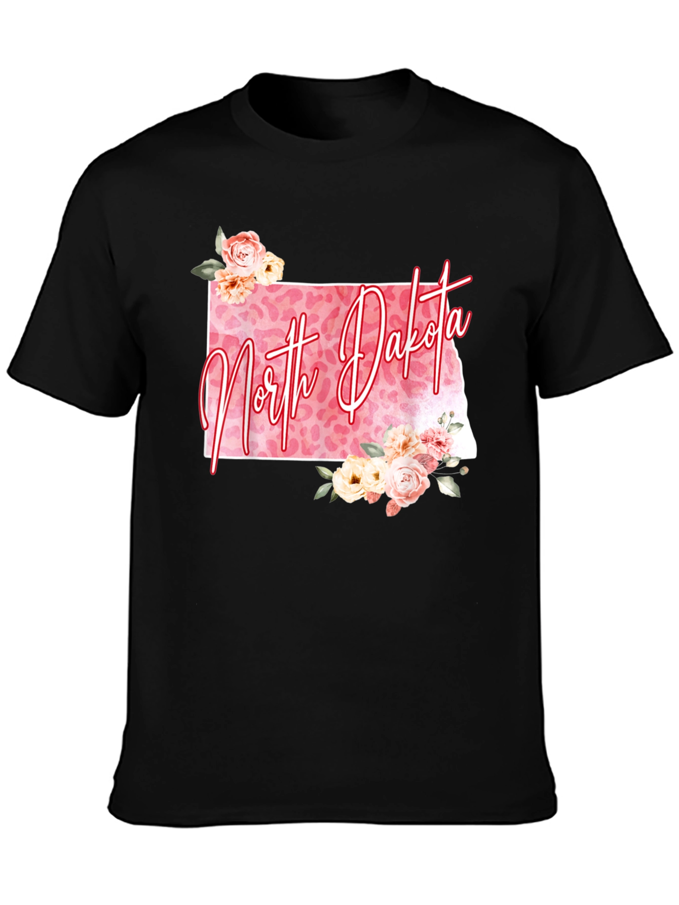 North Dakota Floral Graphic Tee