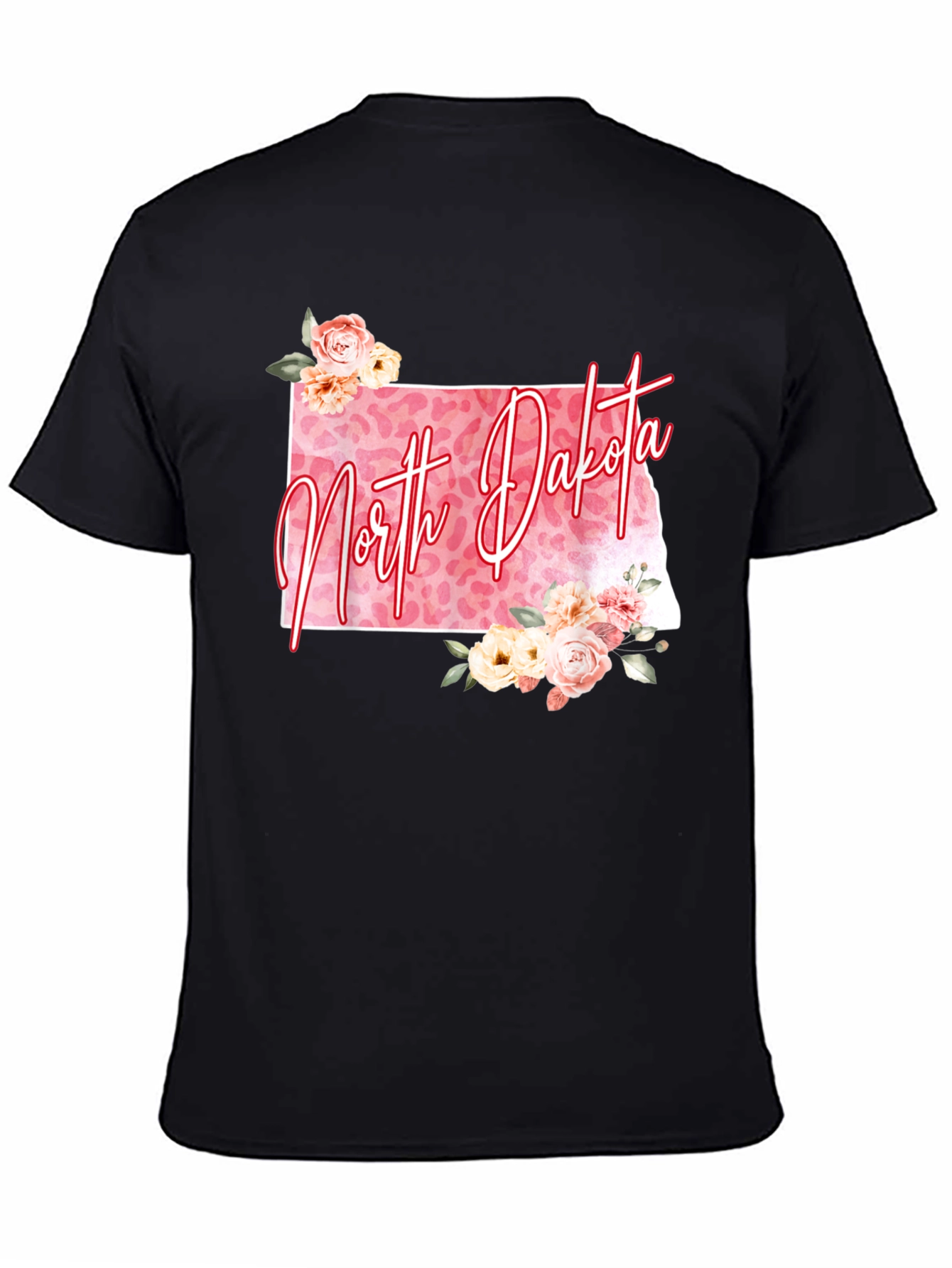 North Dakota Floral Graphic Tee