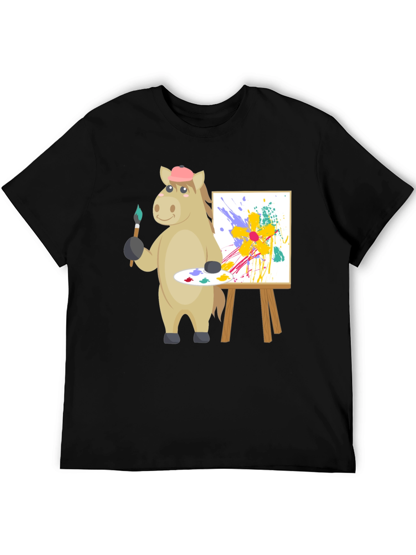 Artistic Horse Graphic Tee - Unique Painter Design