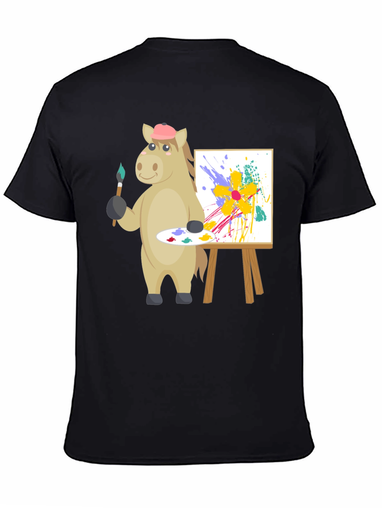Artistic Horse Graphic Tee - Unique Painter Design