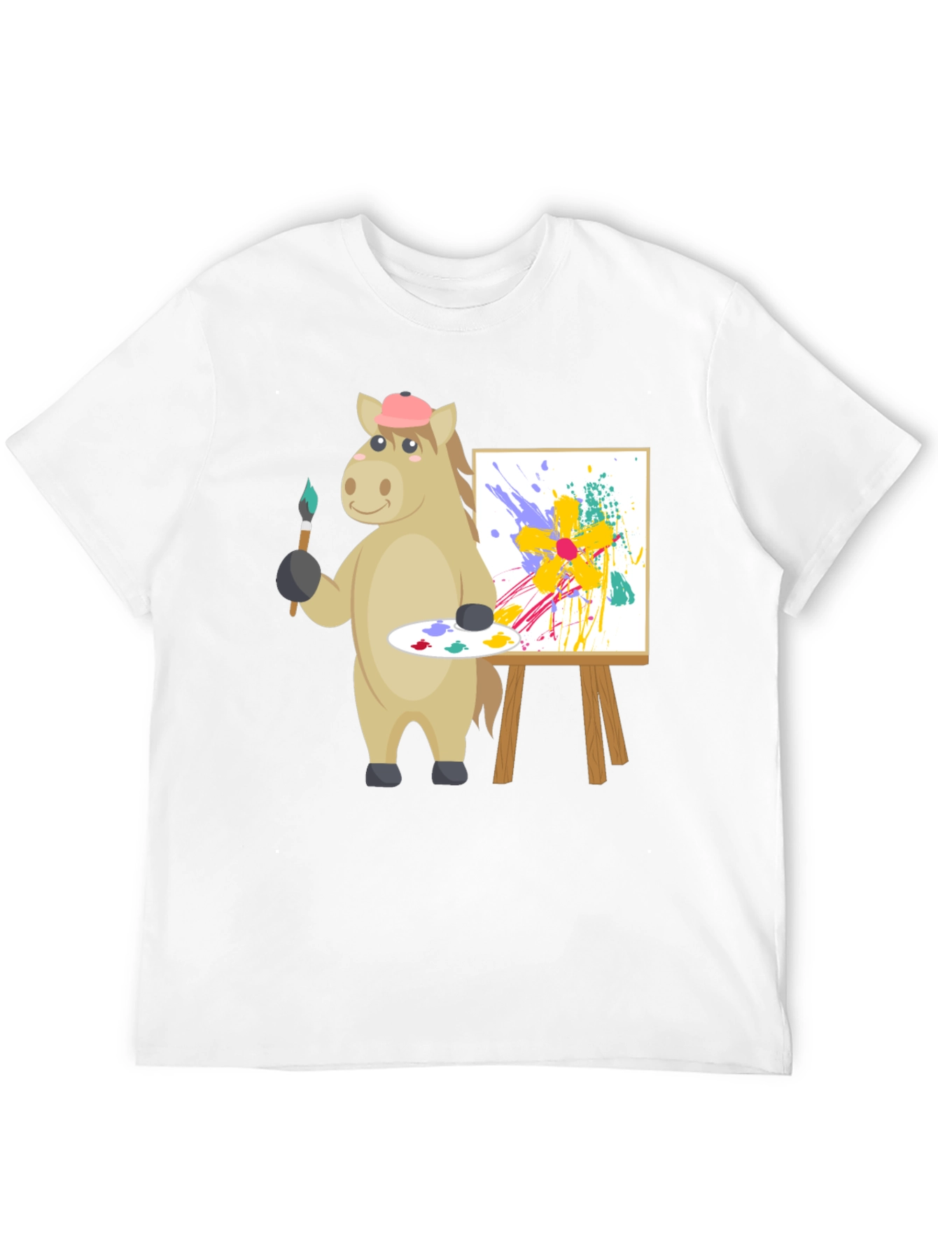 Artistic Horse Graphic Tee - Unique Painter Design