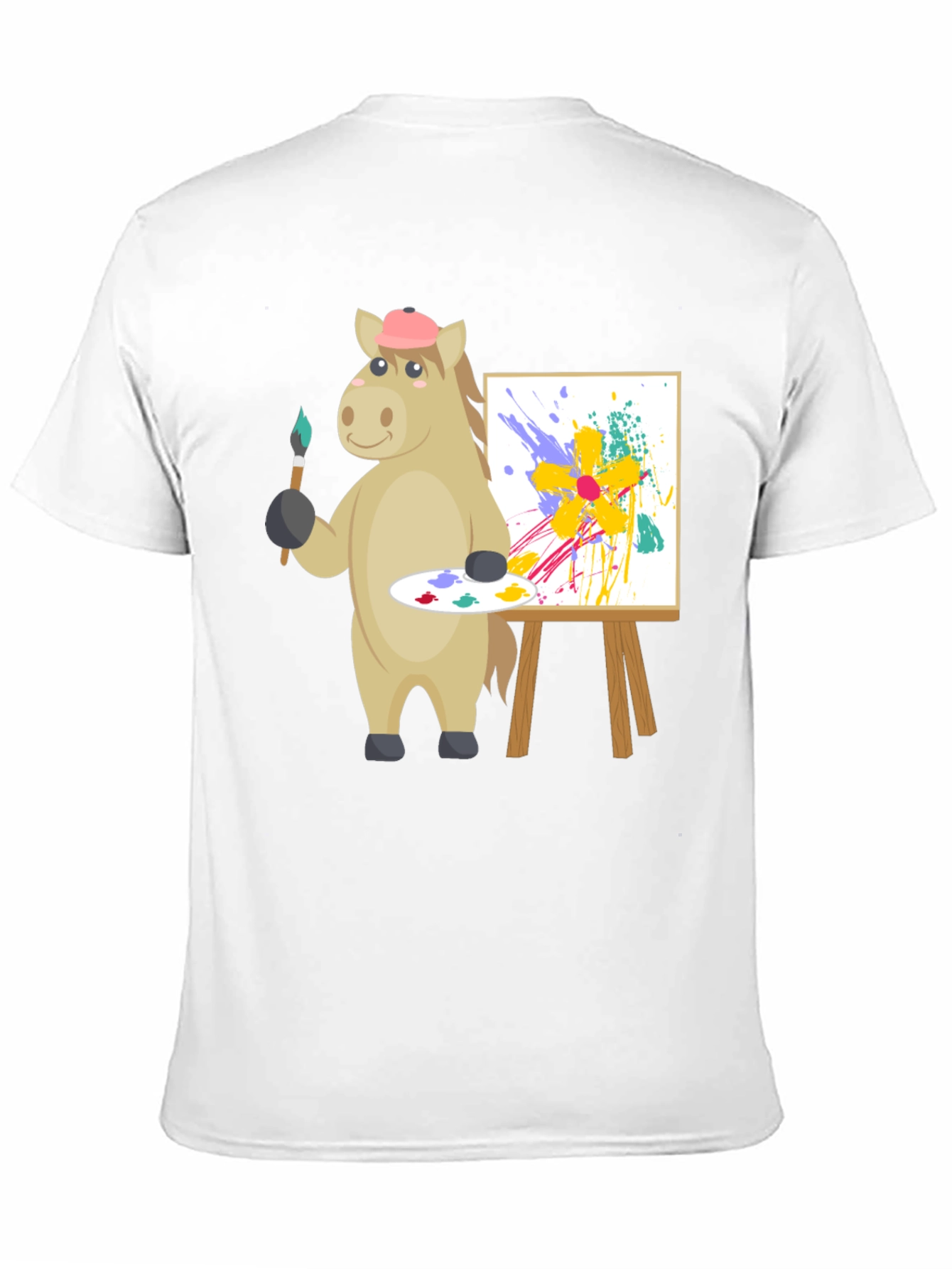 Artistic Horse Graphic Tee - Unique Painter Design