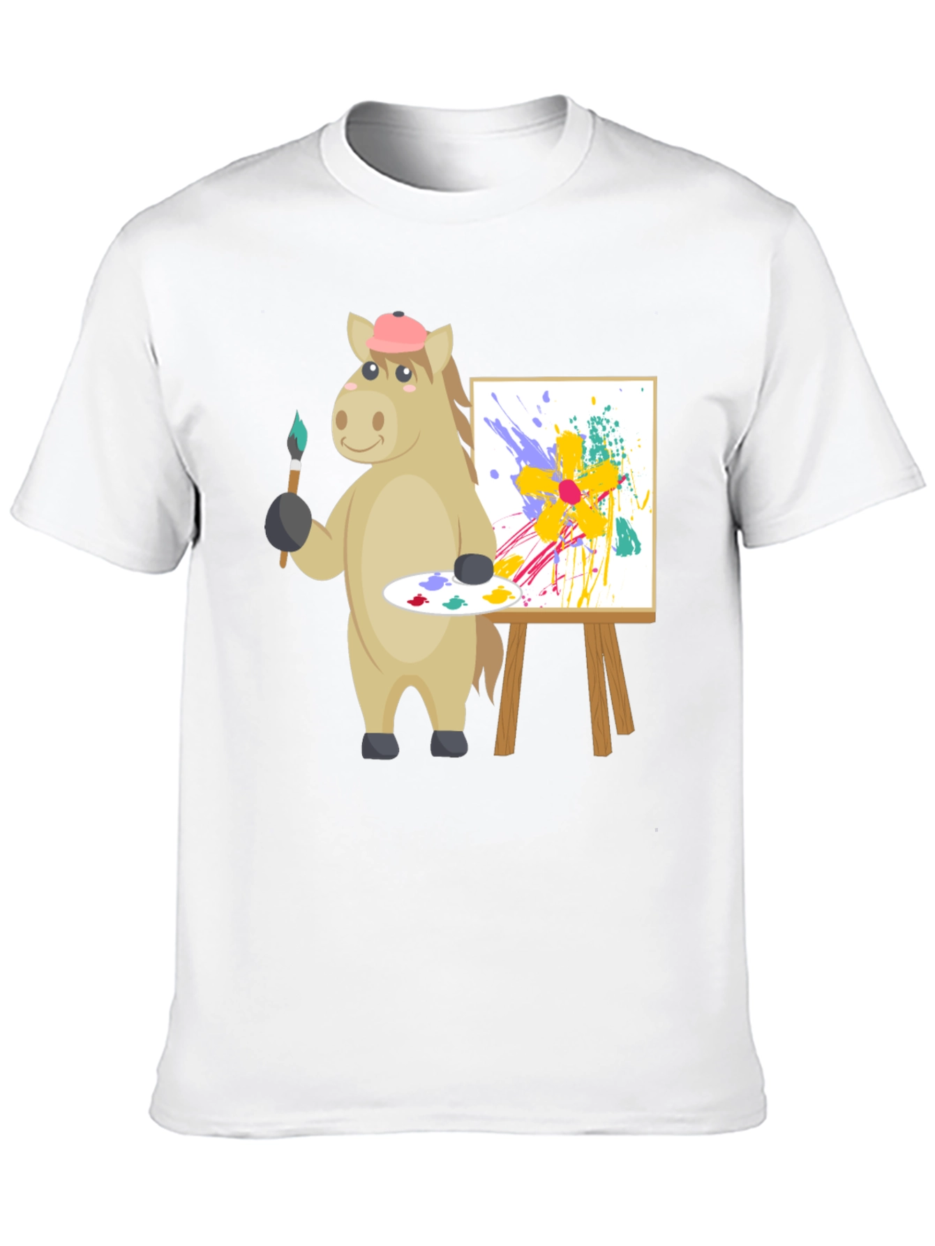 Artistic Horse Graphic Tee - Unique Painter Design