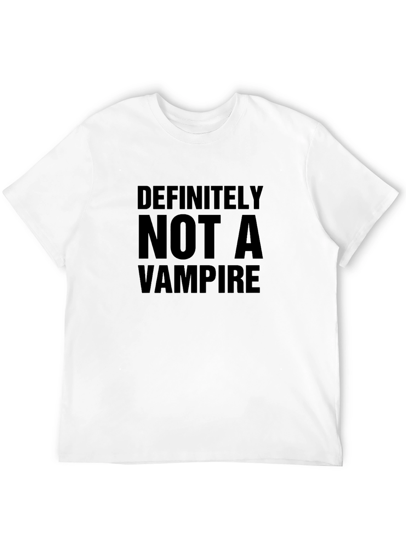 Definitely Not A Vampire T-Shirt - Funny Novelty Tee