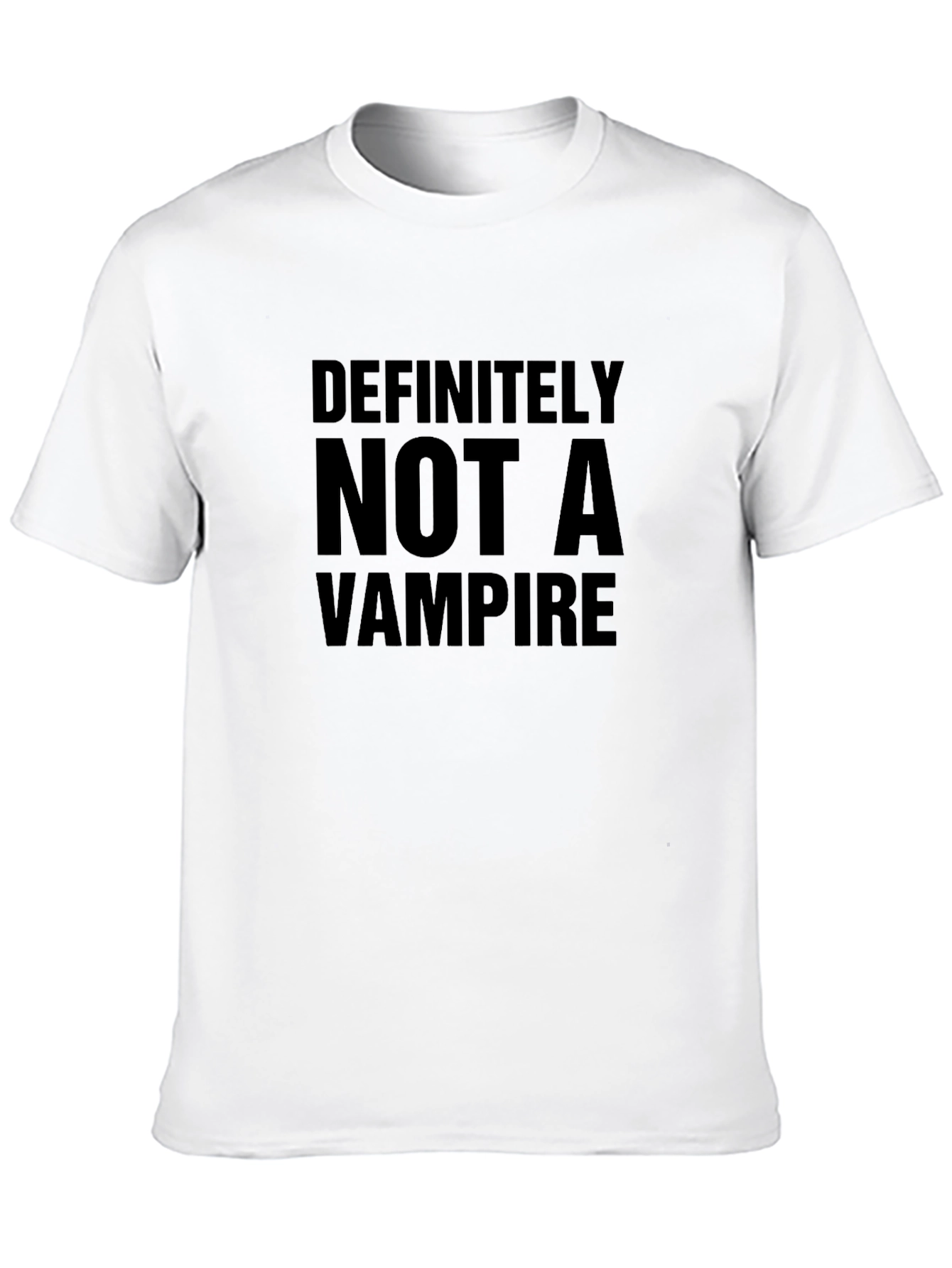 Definitely Not A Vampire T-Shirt - Funny Novelty Tee