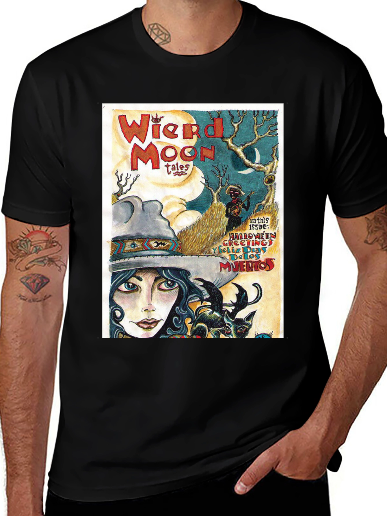 Weird Moon Tales Graphic T-Shirt - Halloween