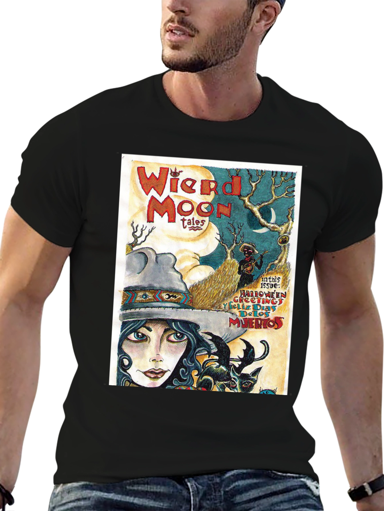 Weird Moon Tales Graphic T-Shirt - Halloween