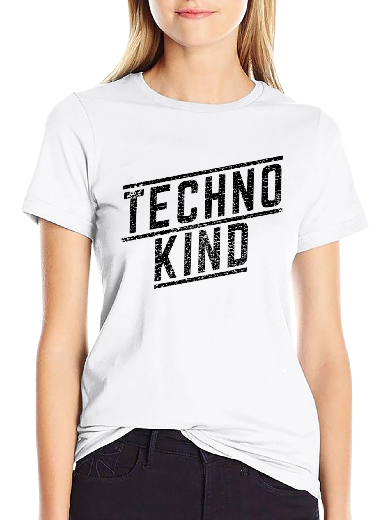 Techno Kind Black Graphic Tee