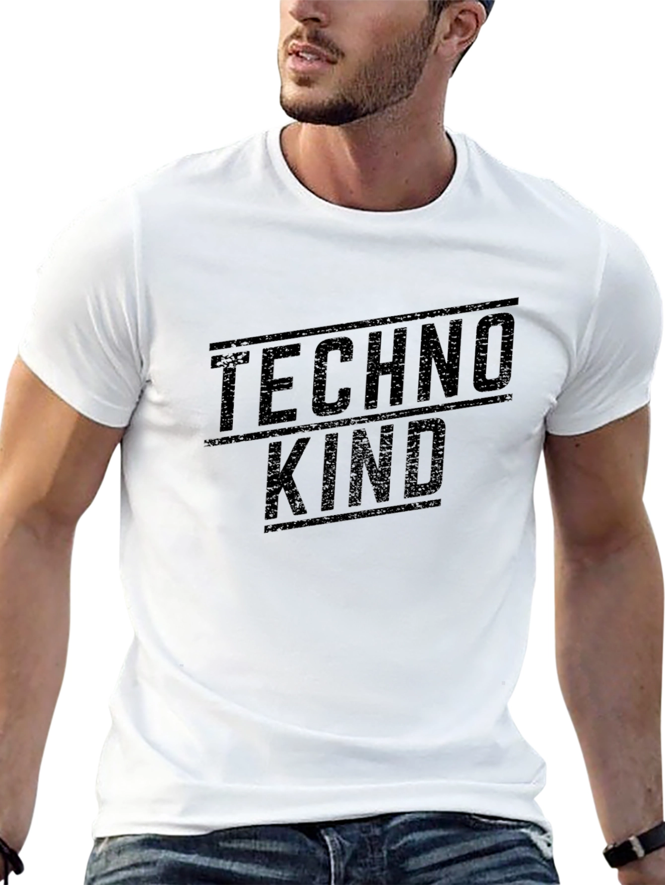 Techno Kind Black Graphic Tee