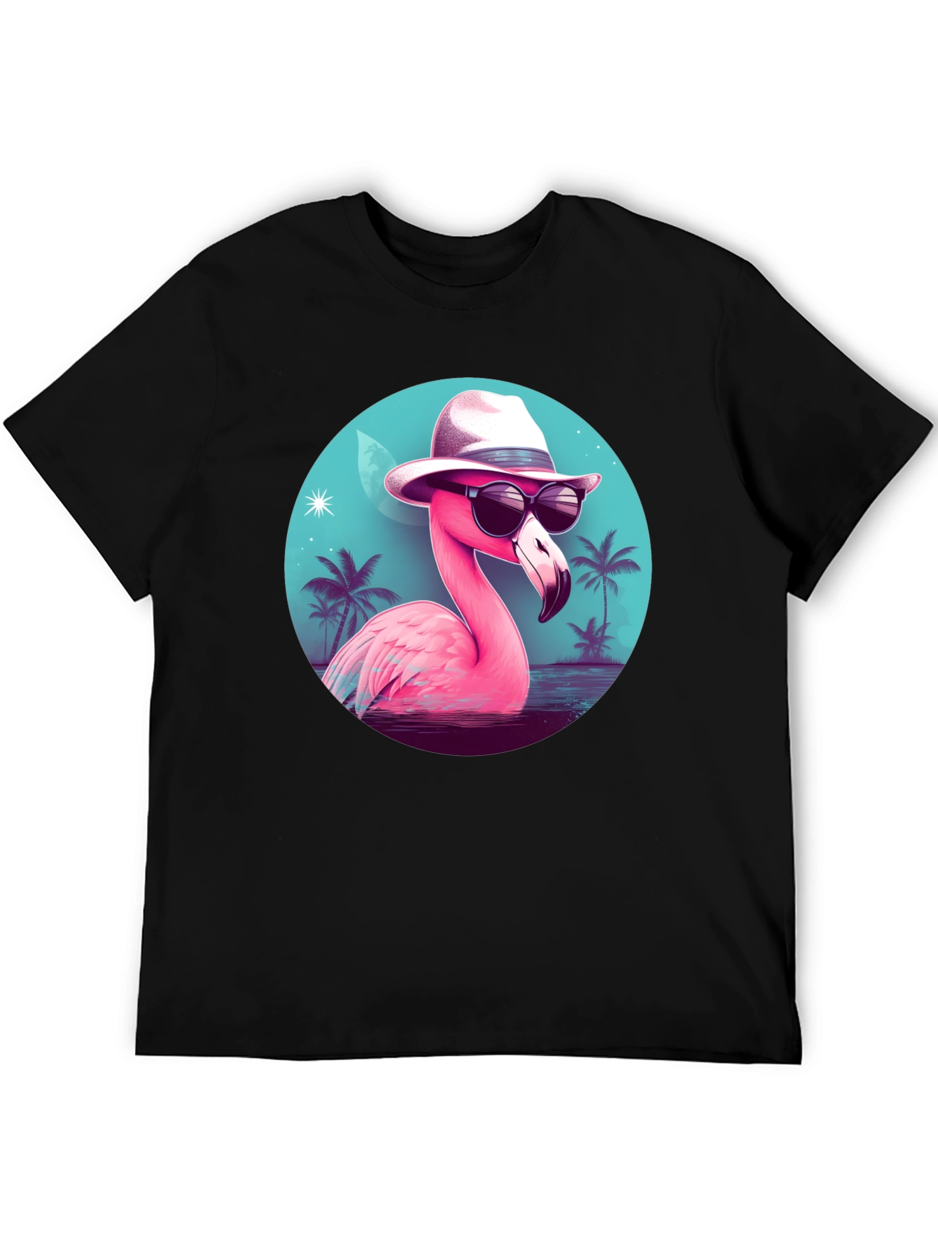 Cool Flamingo T-Shirt - Tropical Design