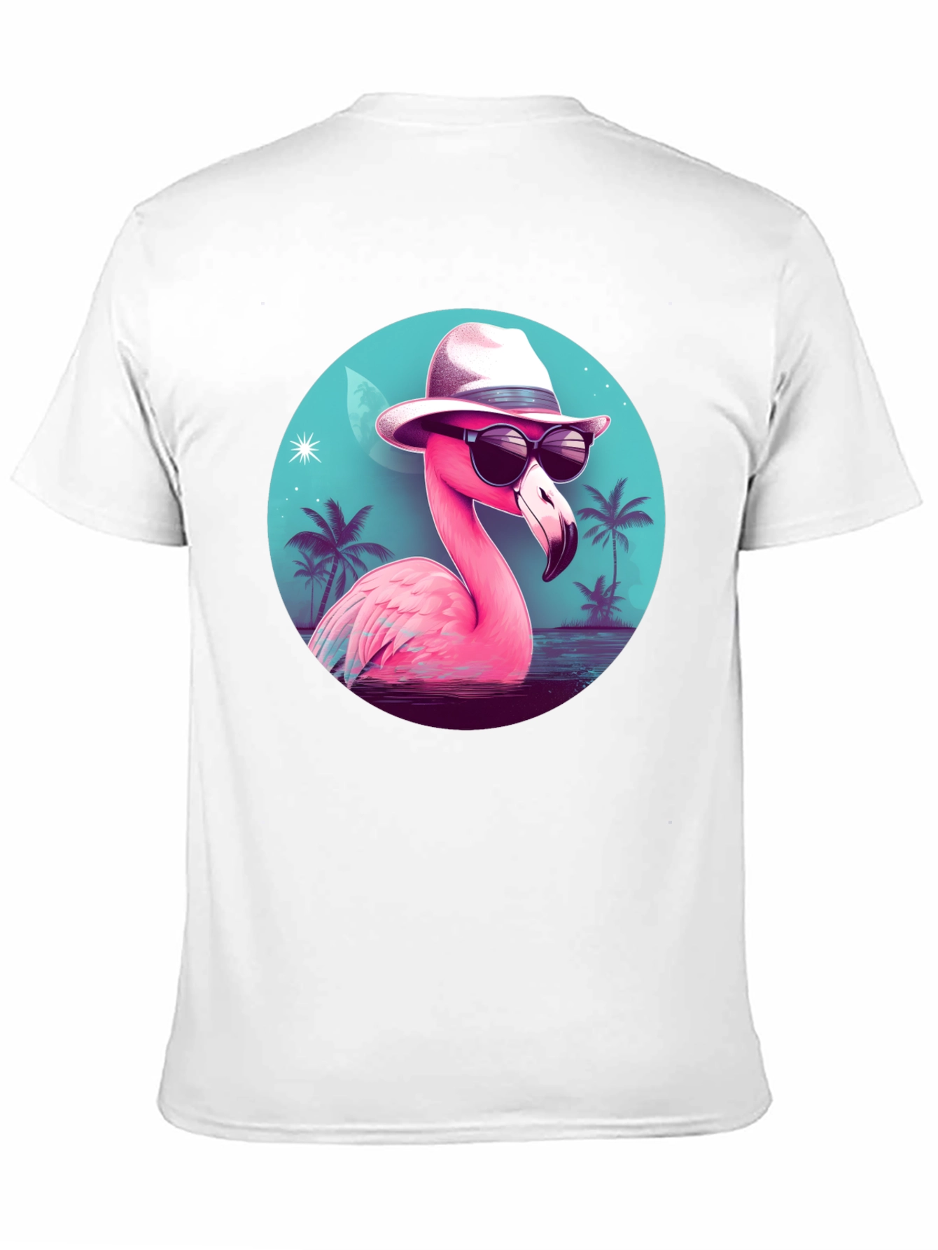 Cool Flamingo T-Shirt - Tropical Design