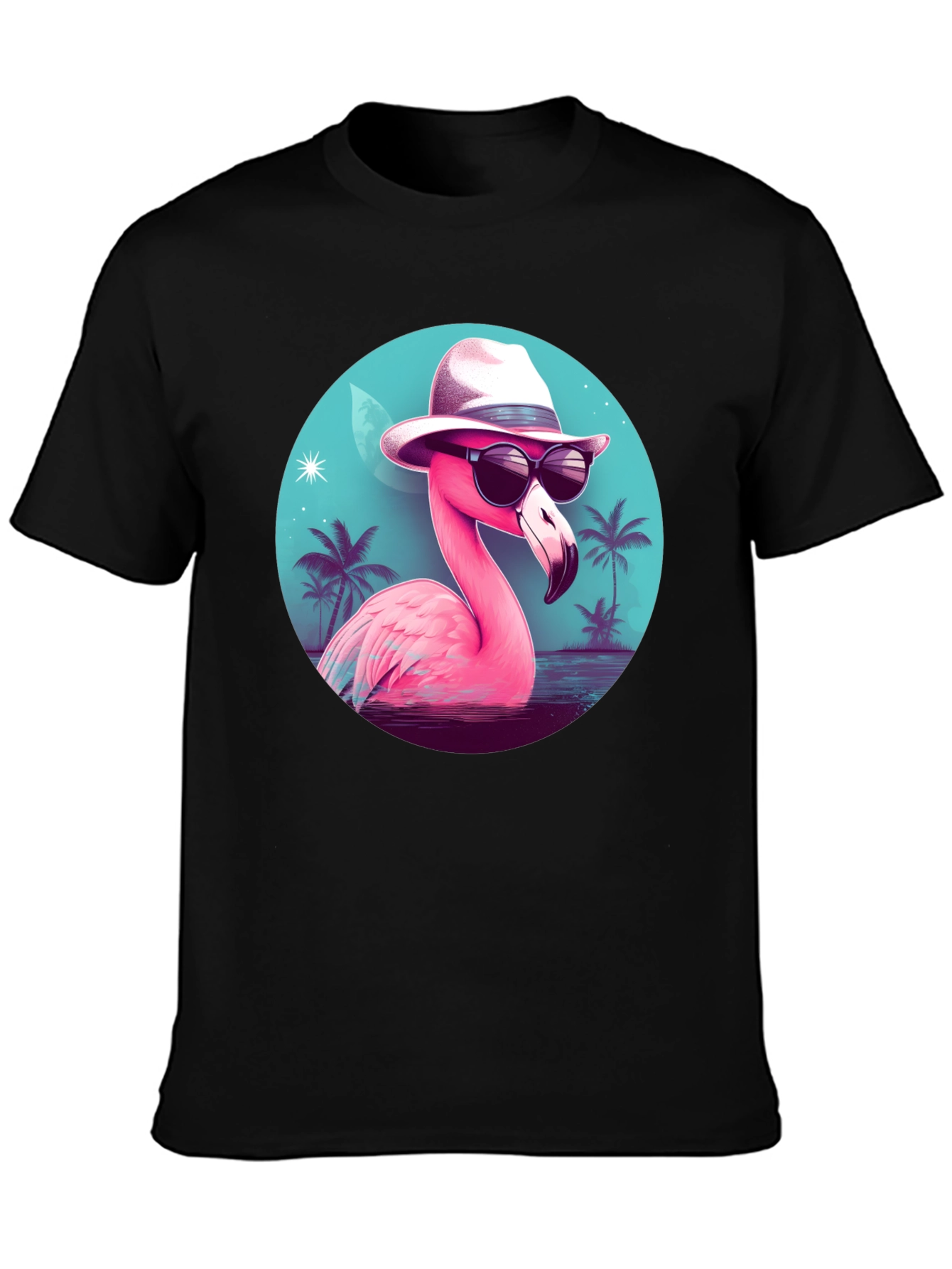 Cool Flamingo T-Shirt - Tropical Design