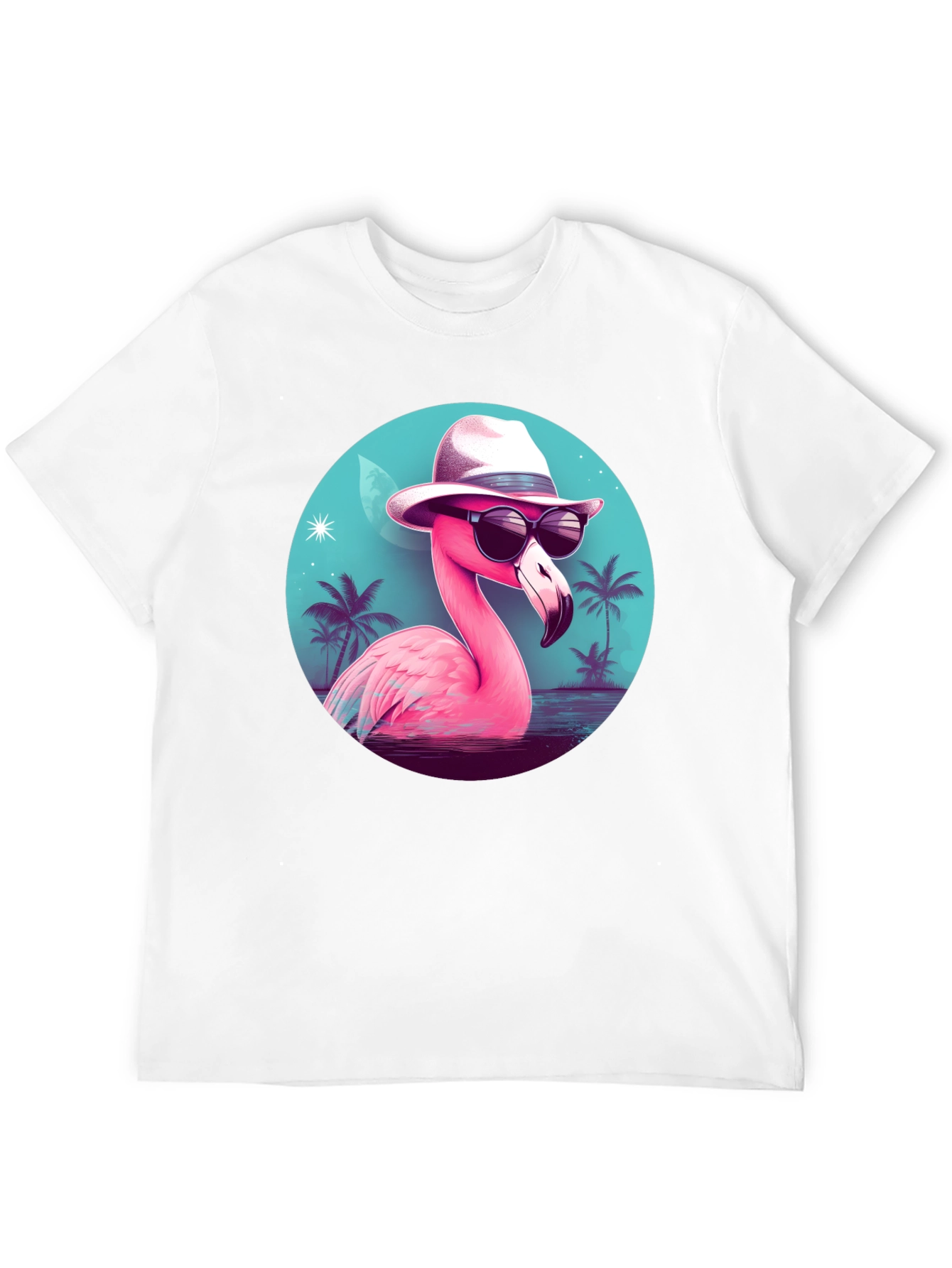 Cool Flamingo T-Shirt - Tropical Design