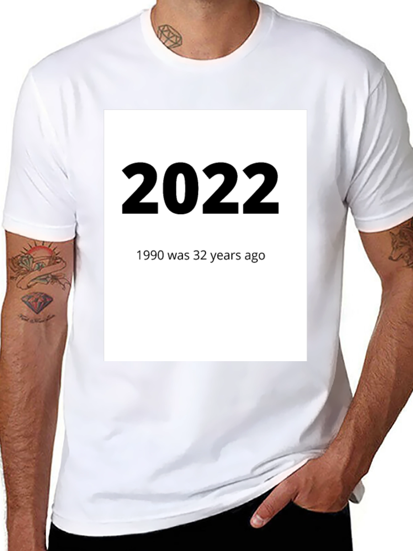 2022 & 1990 Throwback Graphic T-Shirt